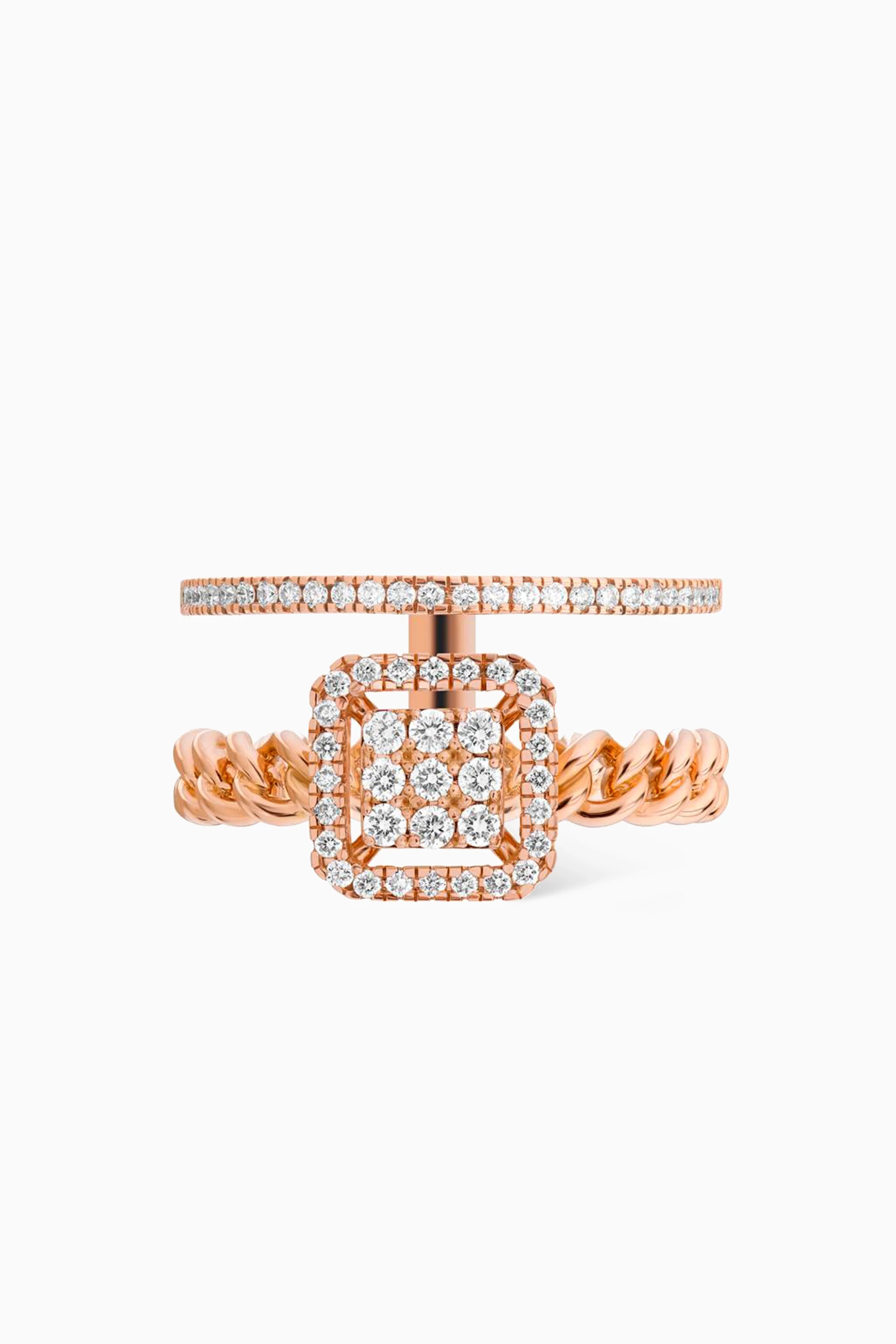 Diamond rose gold top