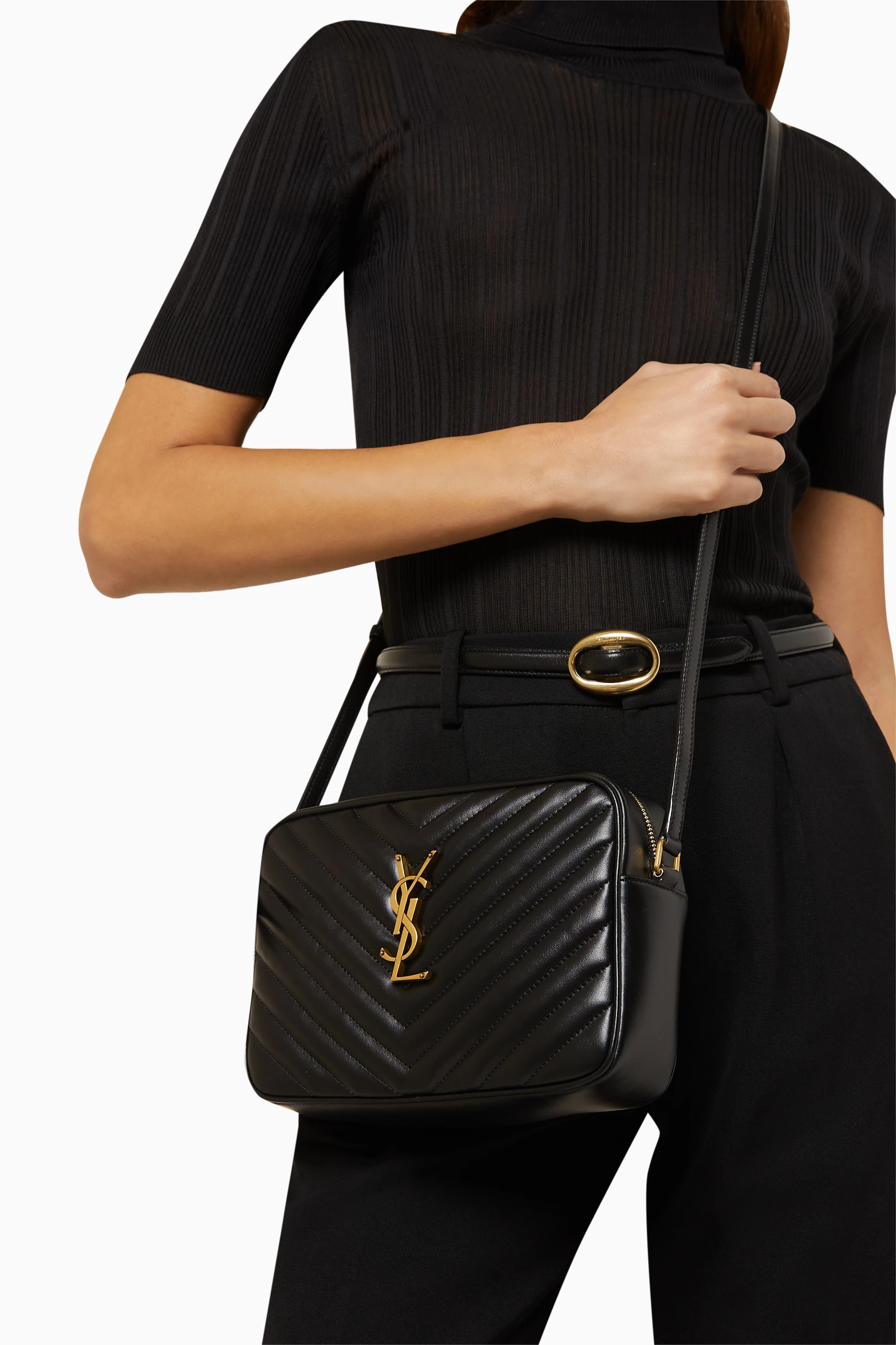 Lou leather sales shoulder bag