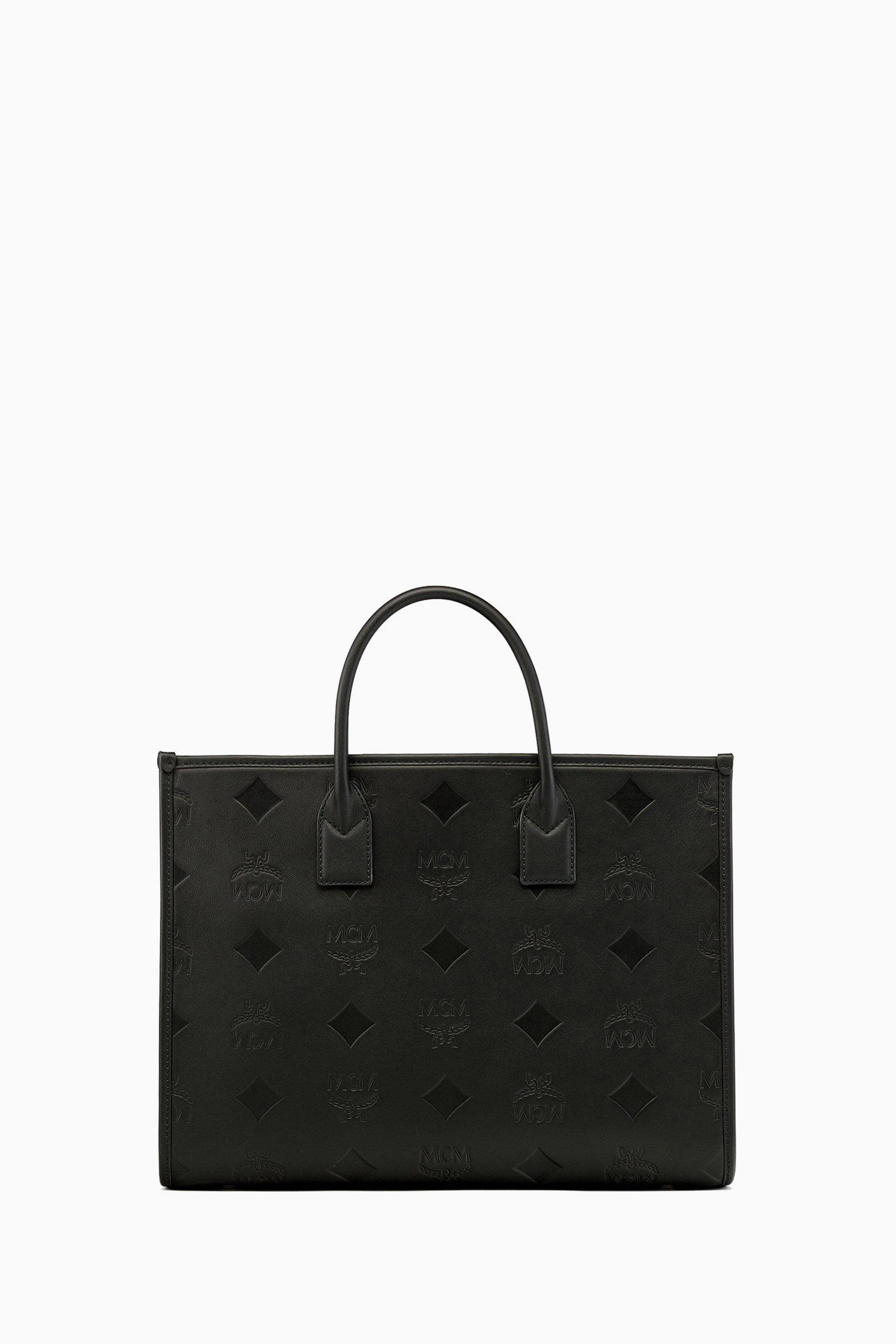 Mcm klara tote black on sale