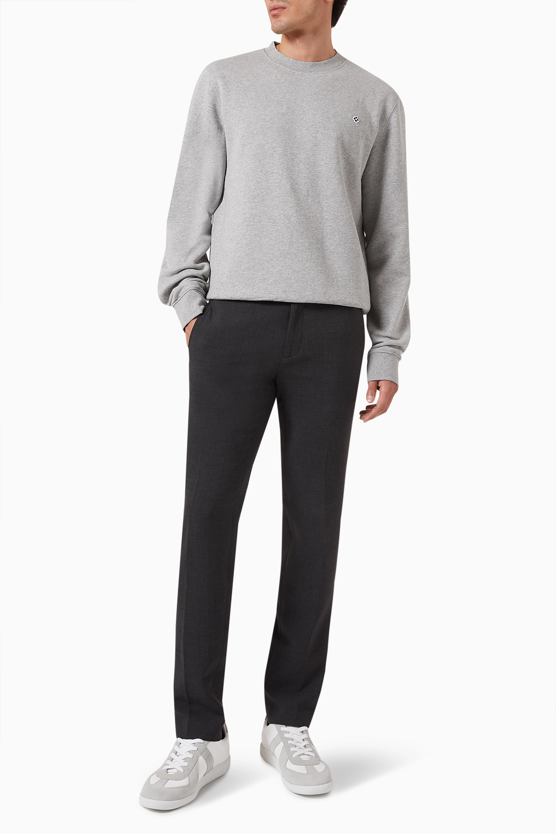 Grey crew shop neck sweater