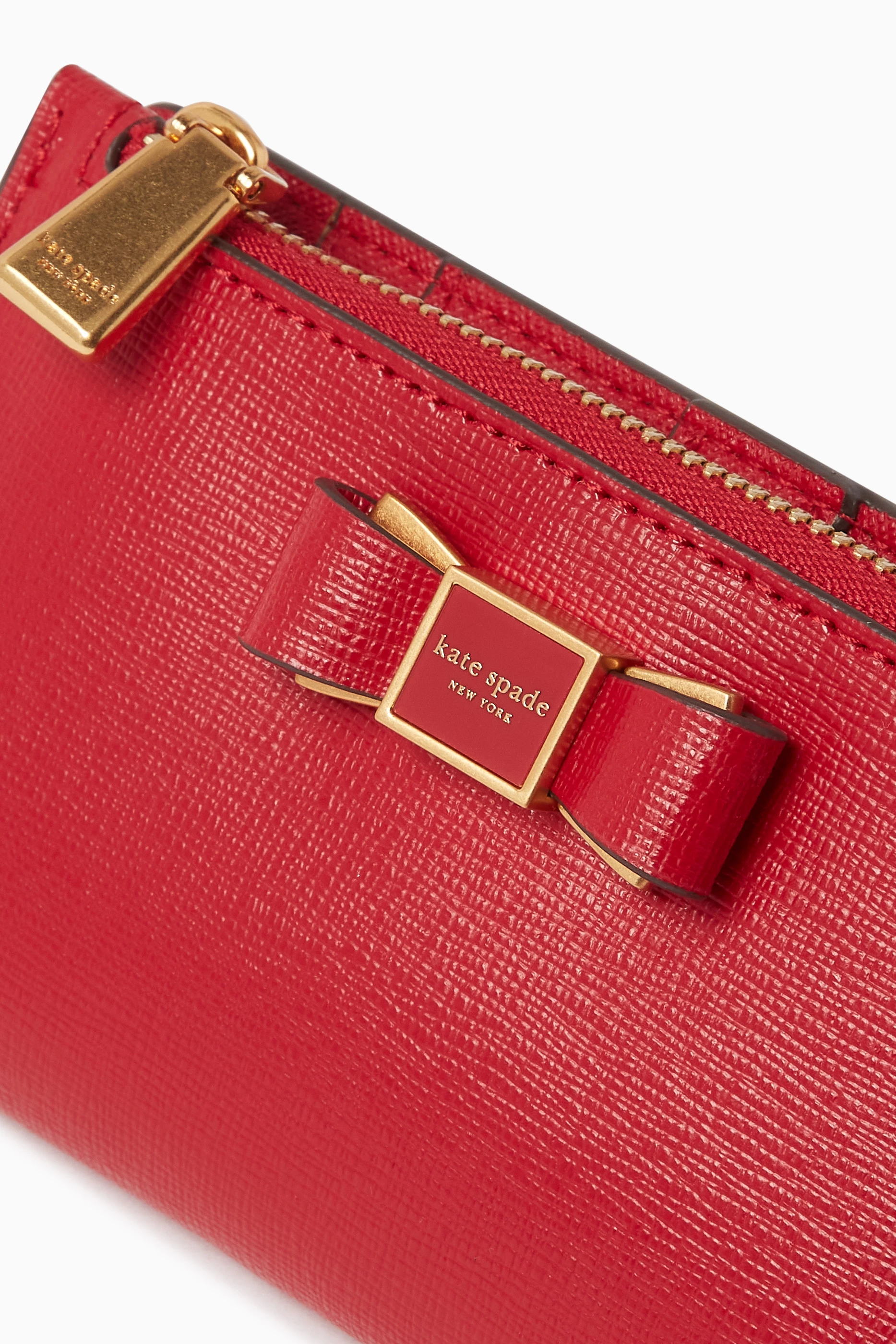Red kate store spade wallet