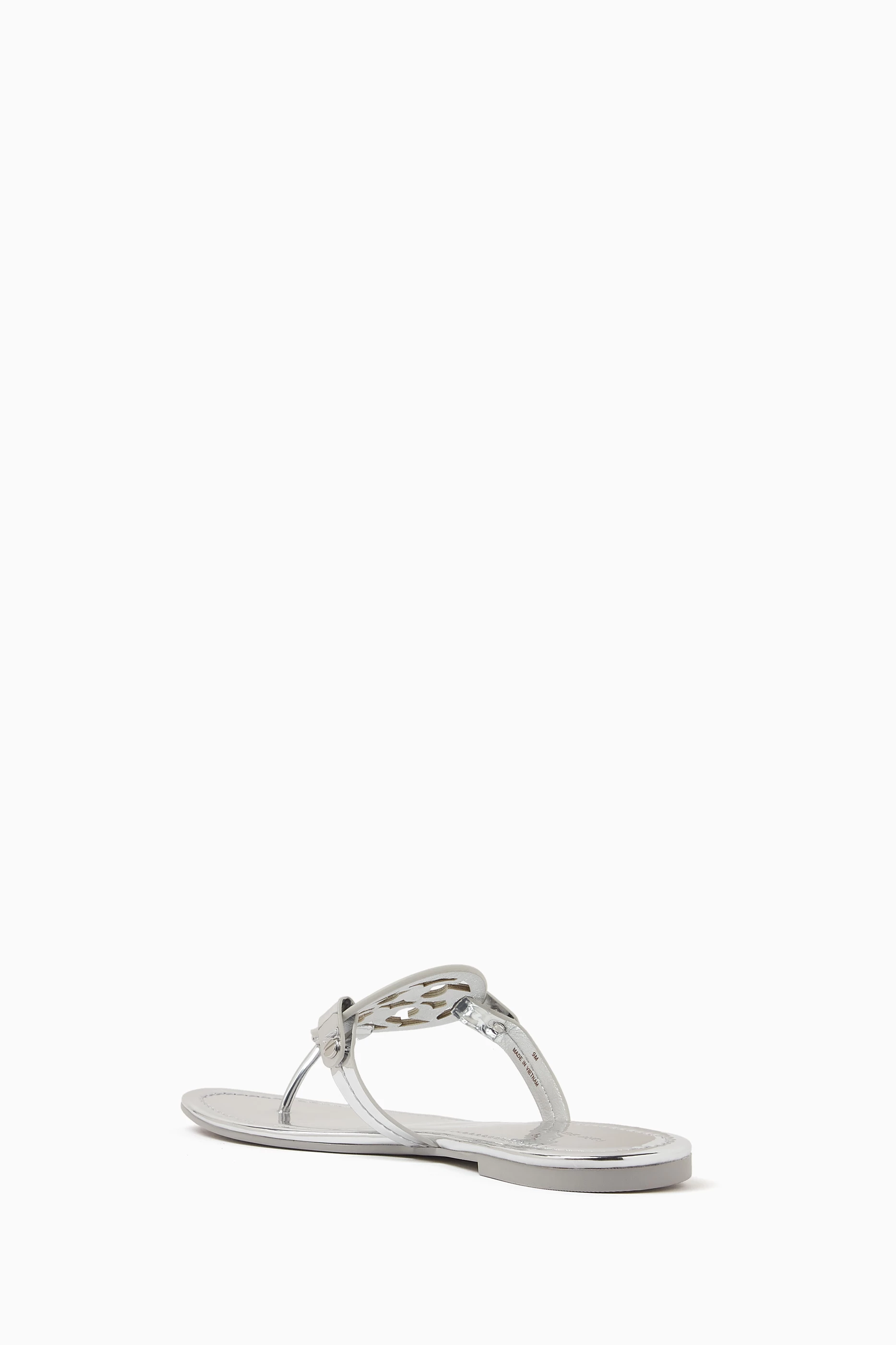 Buy Tory Burch Silver Miller Metallic Sandals for Women in UAE