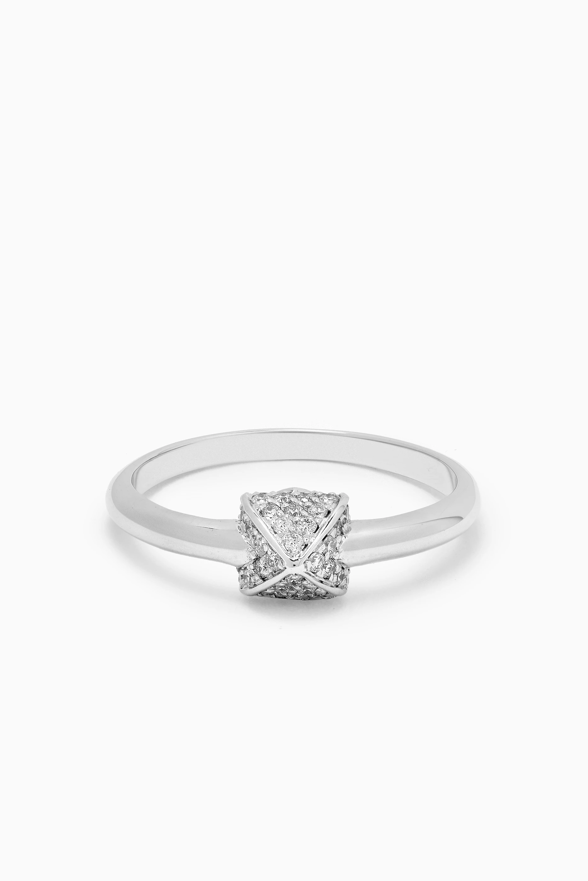 Buy Korloff Silver Korlove Diamond Ring in 18kt White Gold for Women in UAE Ounass