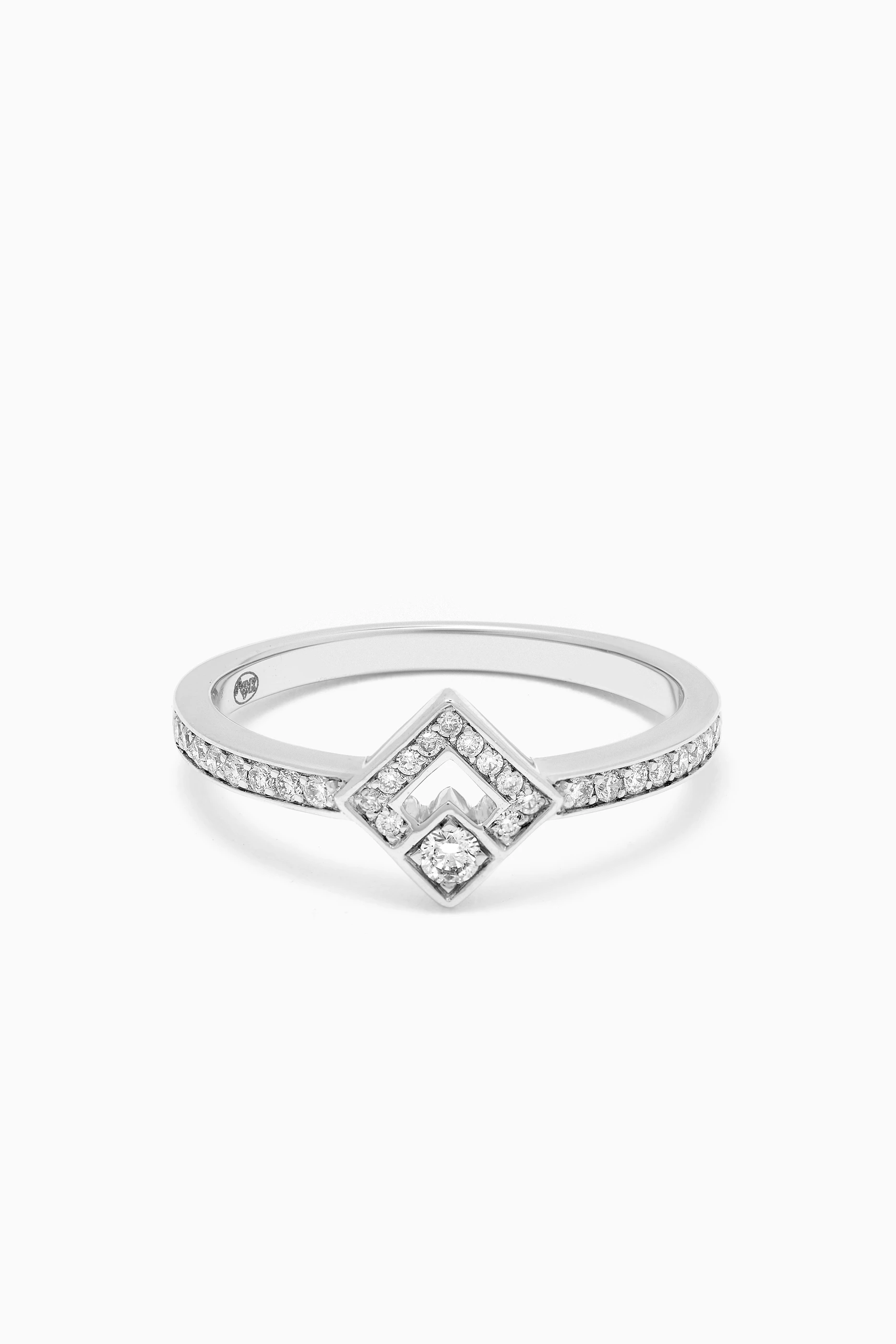 Buy Korloff Silver Eclat Diamond Ring in 18kt White Gold for Women