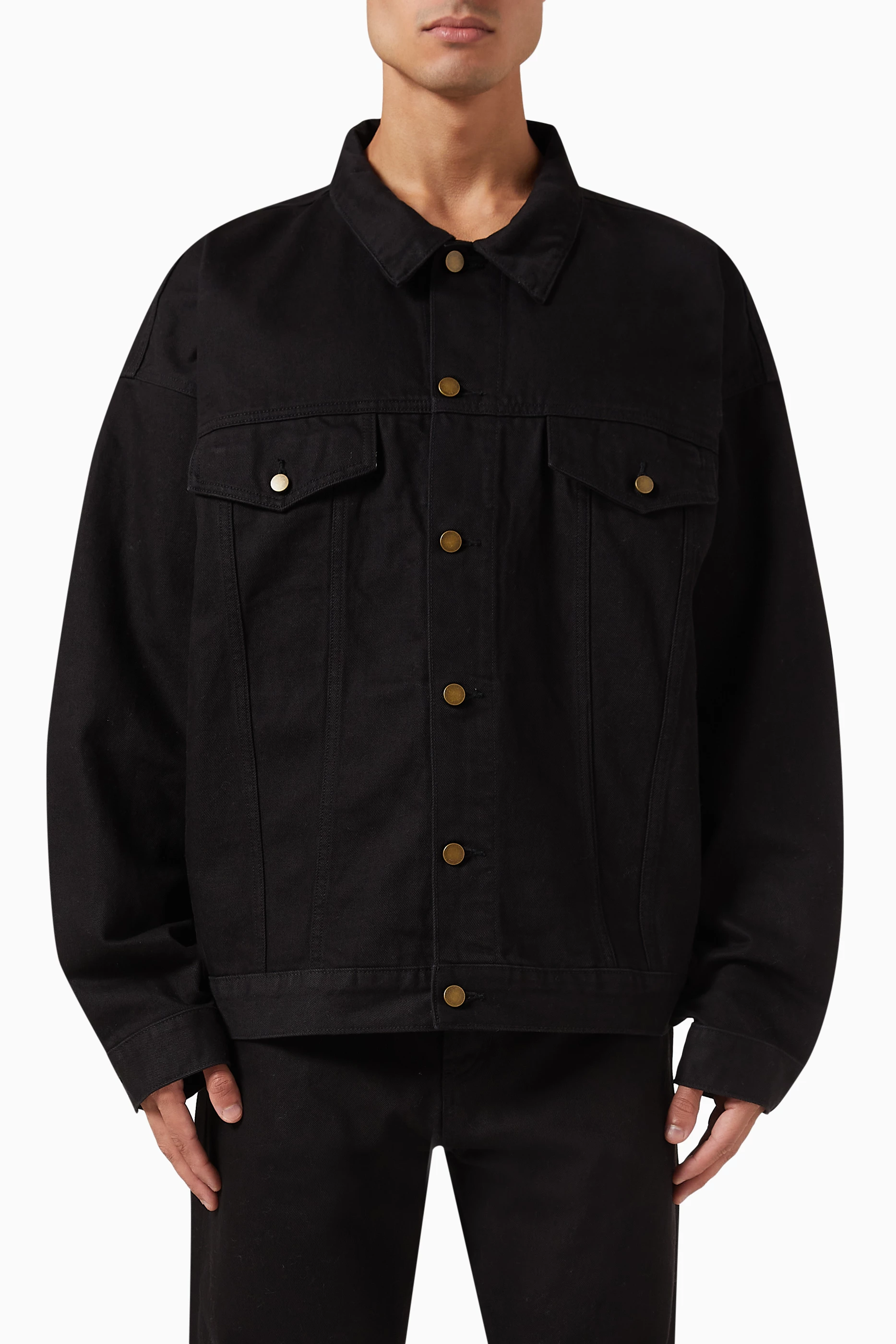 Essentials denim trucker jacket 2025