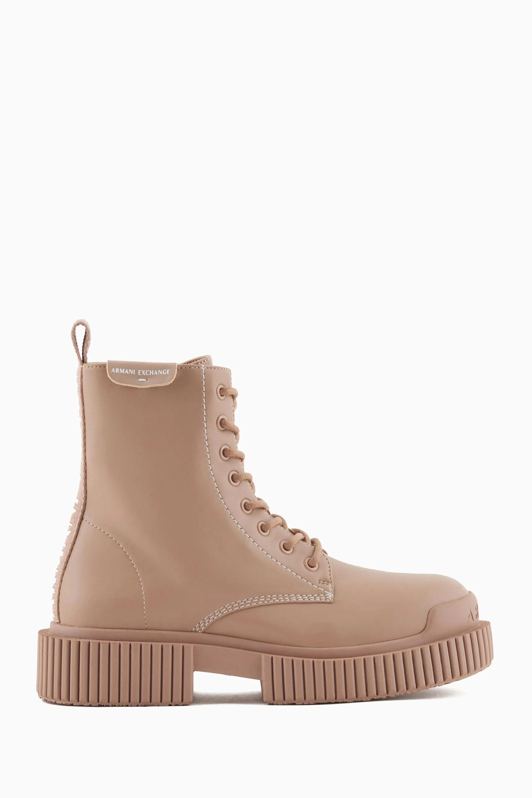 Armani combat boots cheap