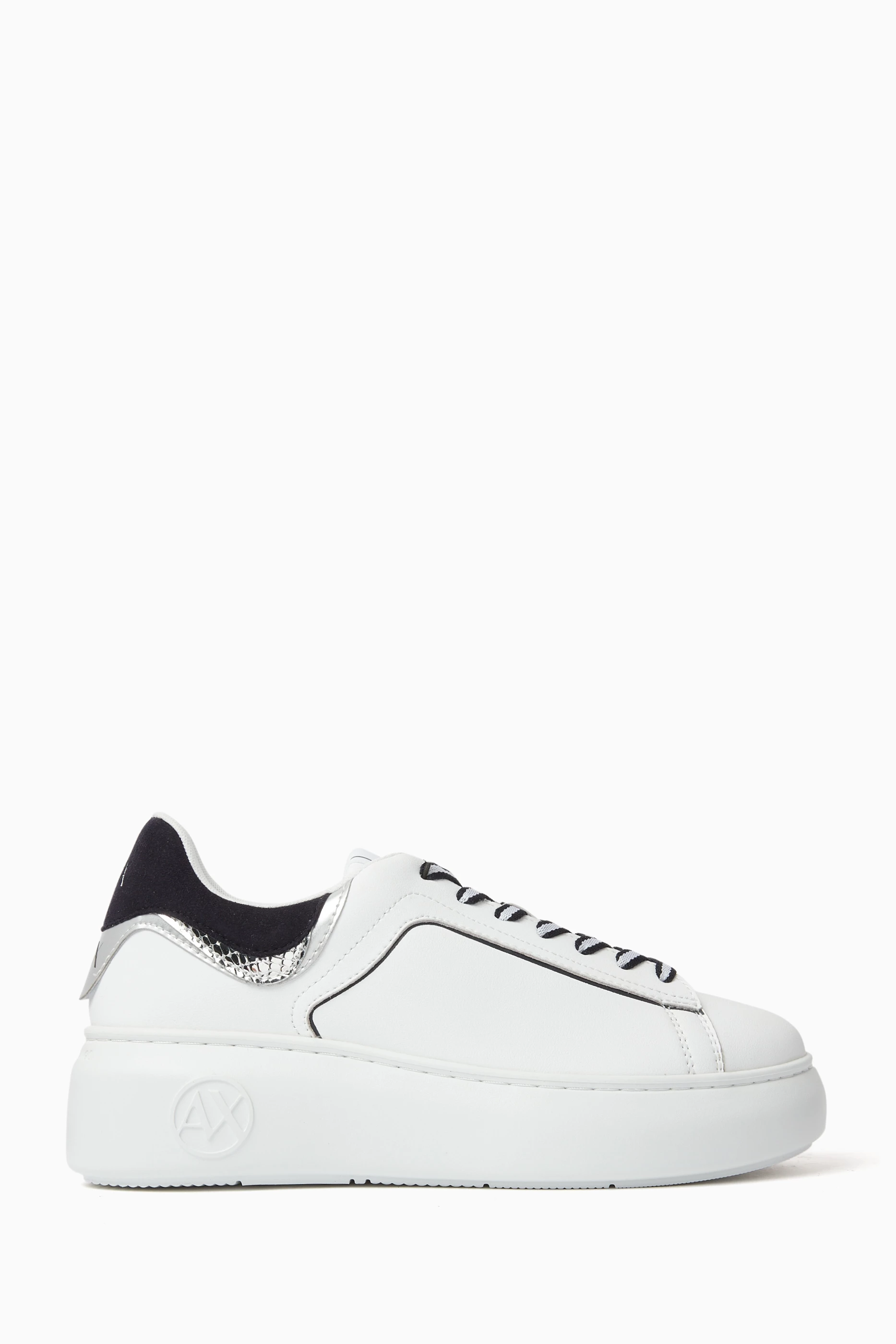 Armani exchange online sneakers white