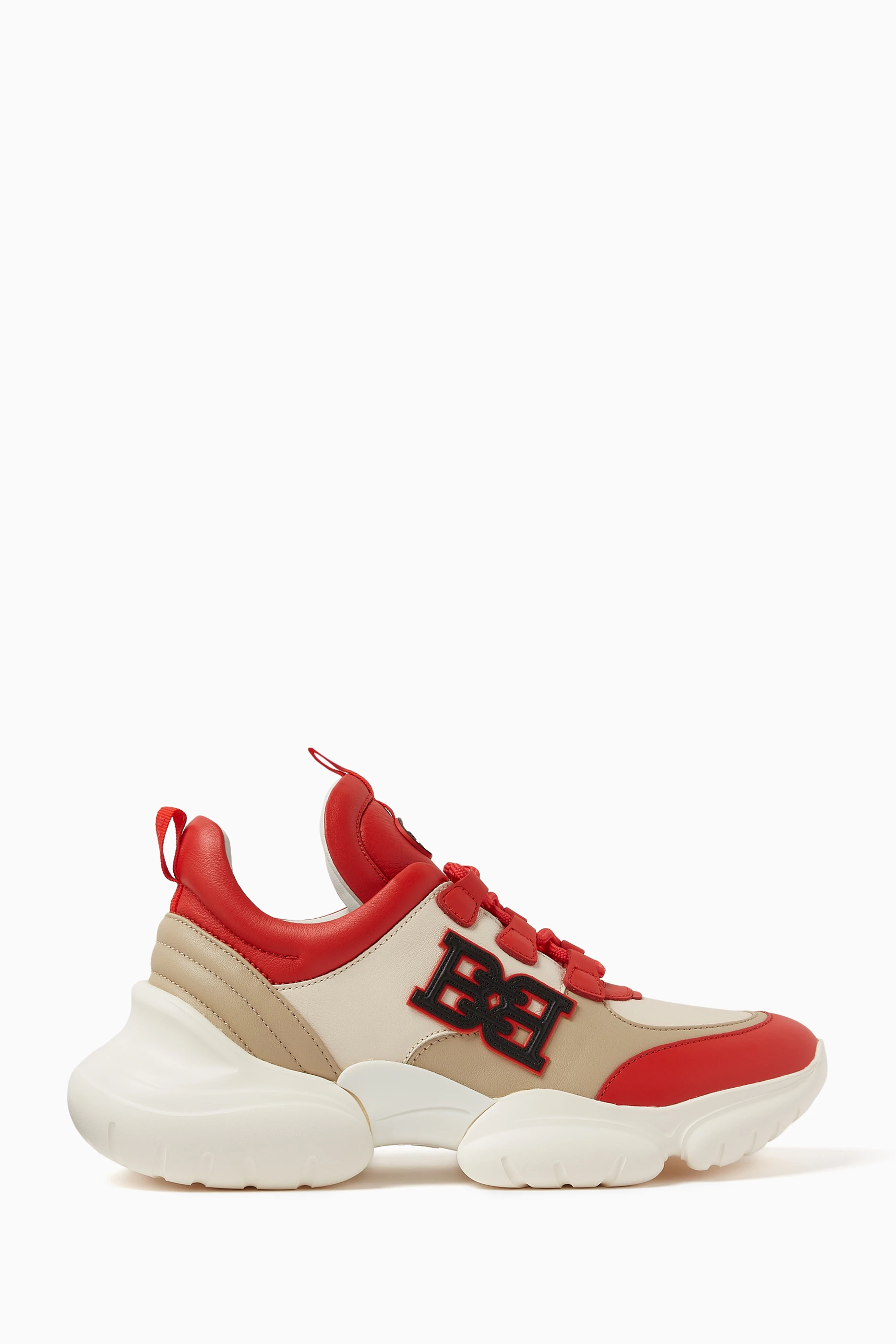 Buy Bally Orange Claires Sneakers in Leather for Women in UAE Ounass