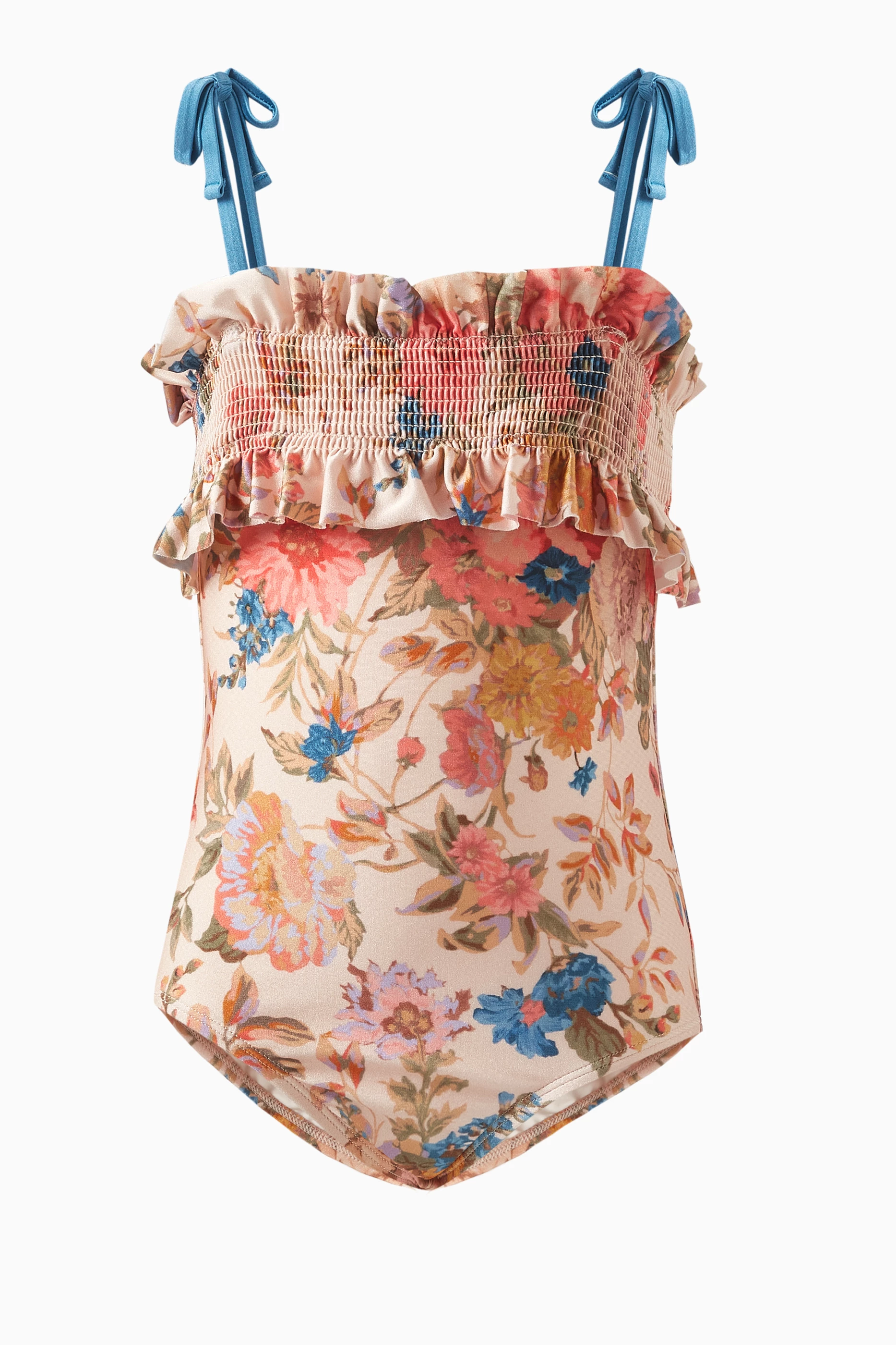 Cassie frill top one piece swimsuit