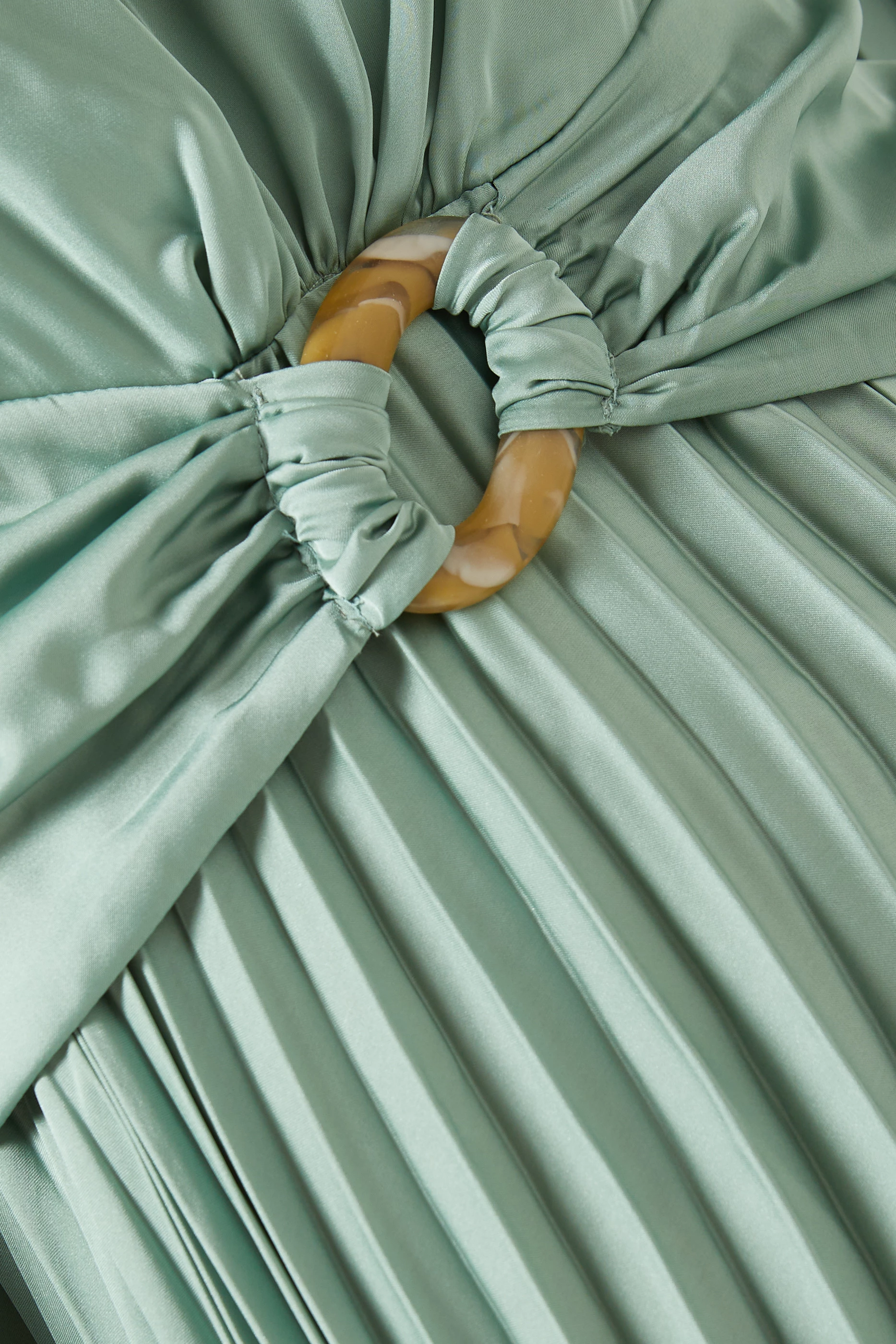 Buy Setre Green Pleated Midi Dress for Women in UAE Ounass