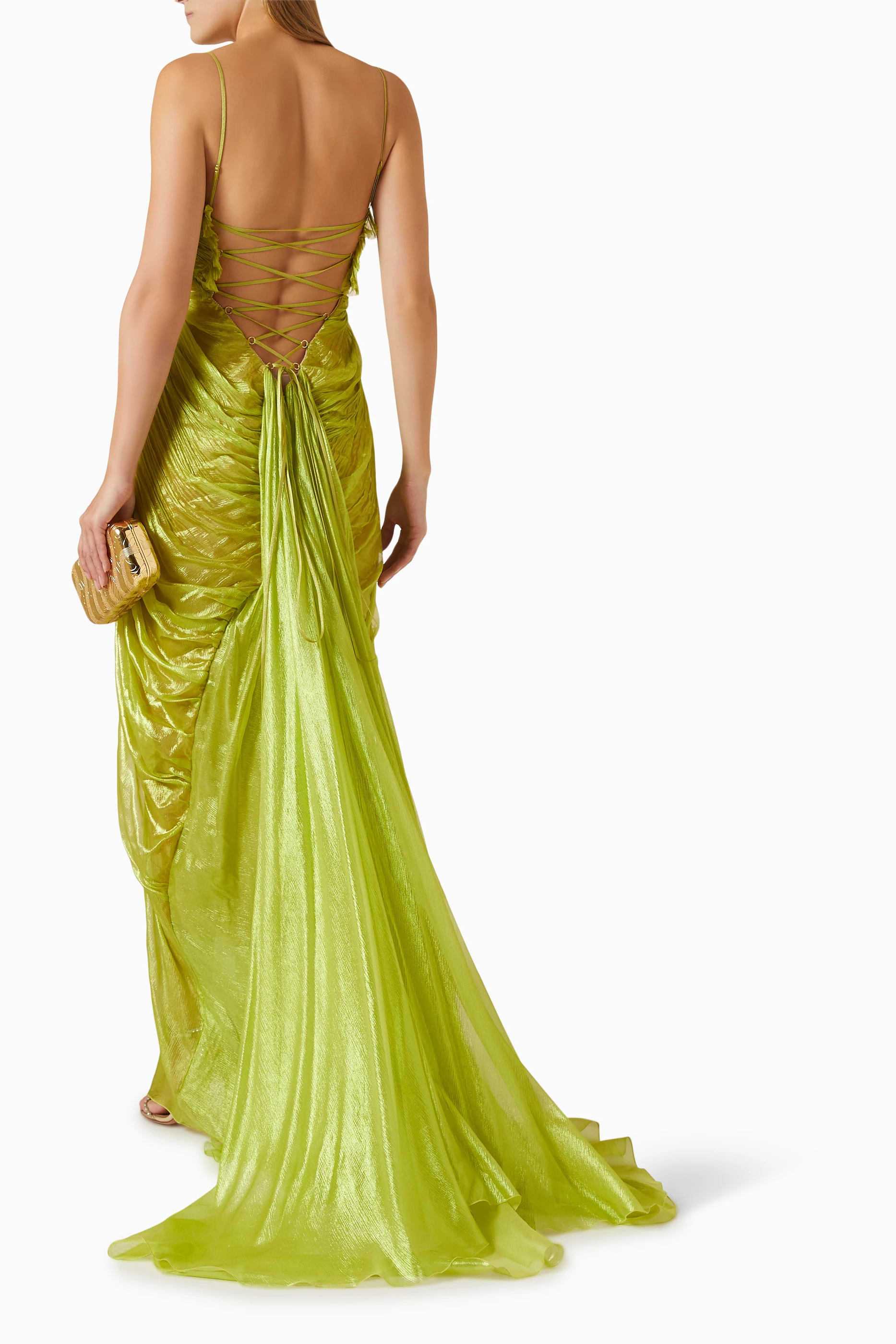 Buy Maria Lucia Hohan Yellow Victoria Maxi Dress for Women in UAE