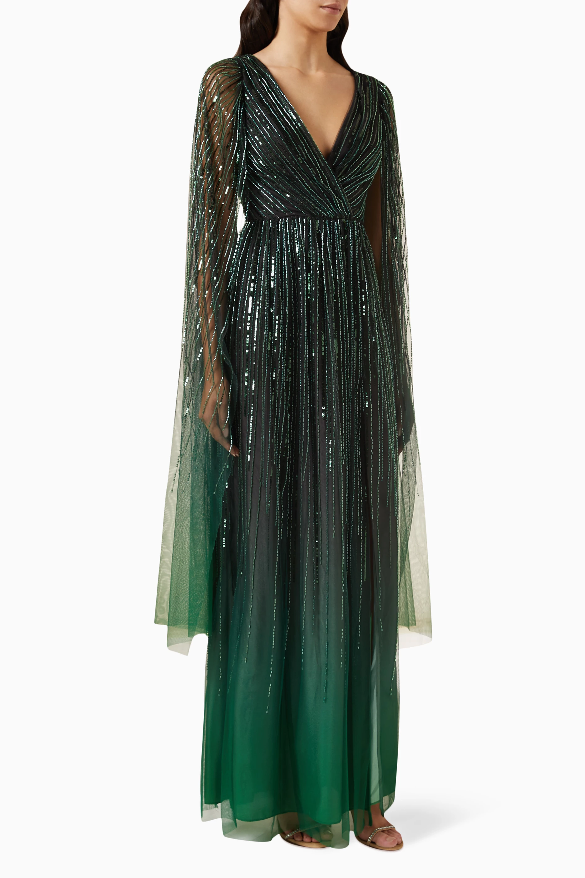 Marchesa hot sale green dress