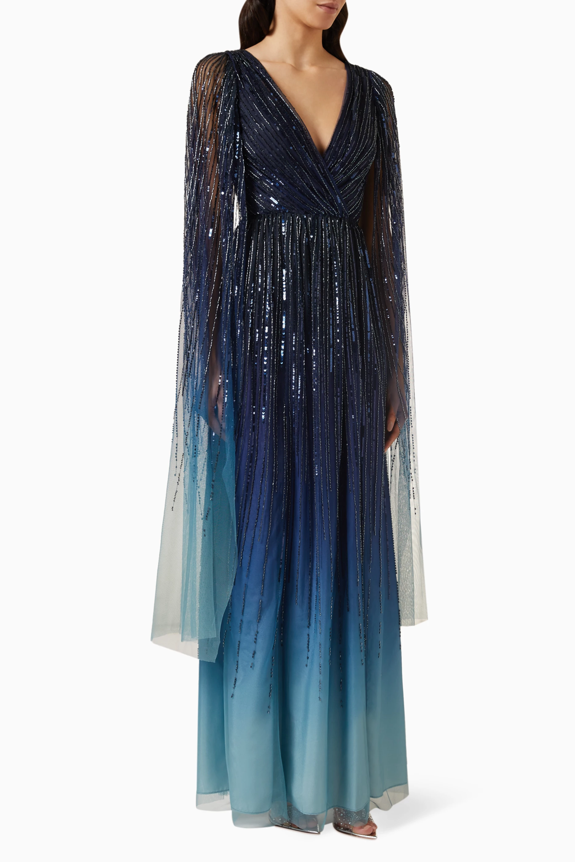 Marchesa notte ombre gown hot sale