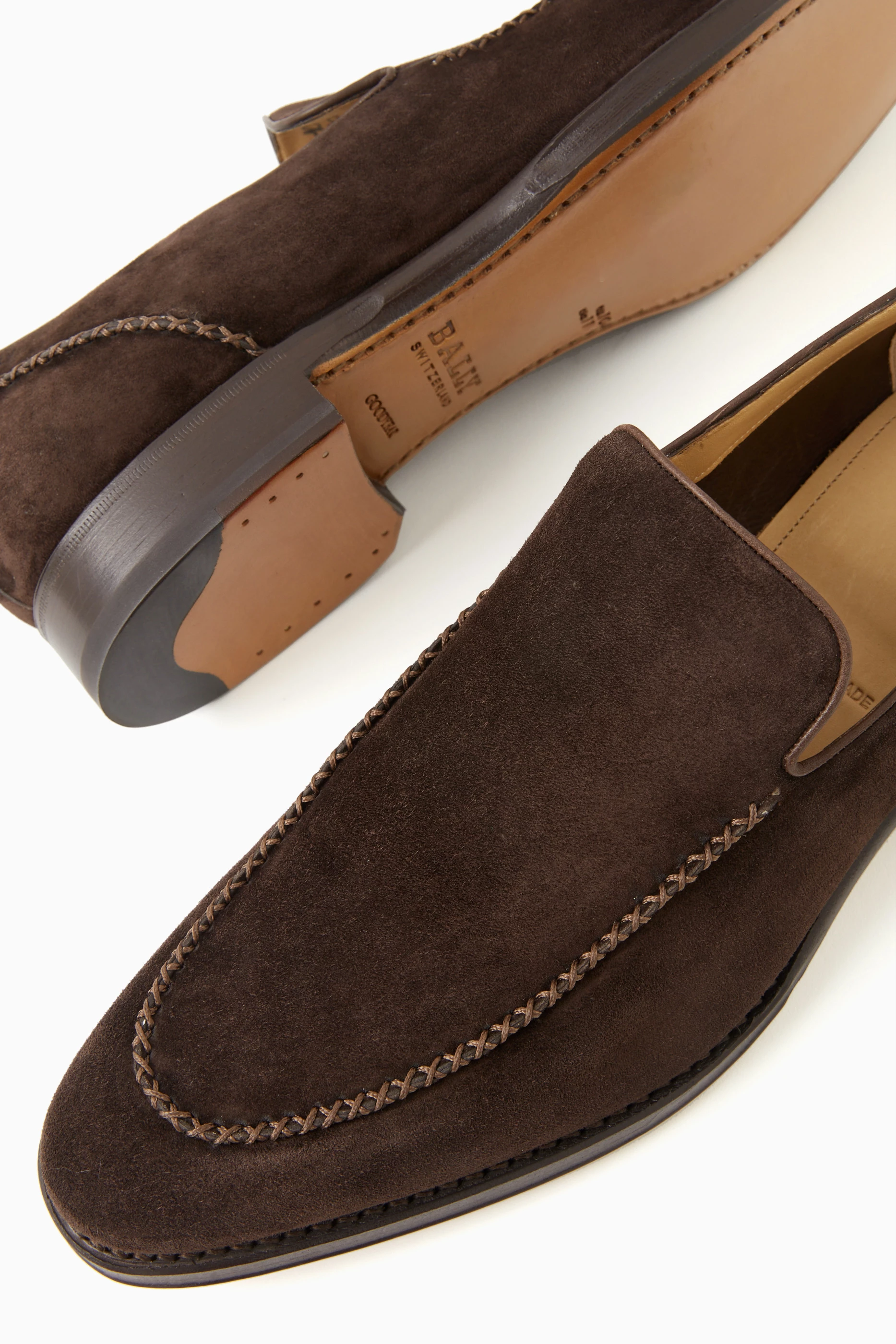 Bally top suede shoes