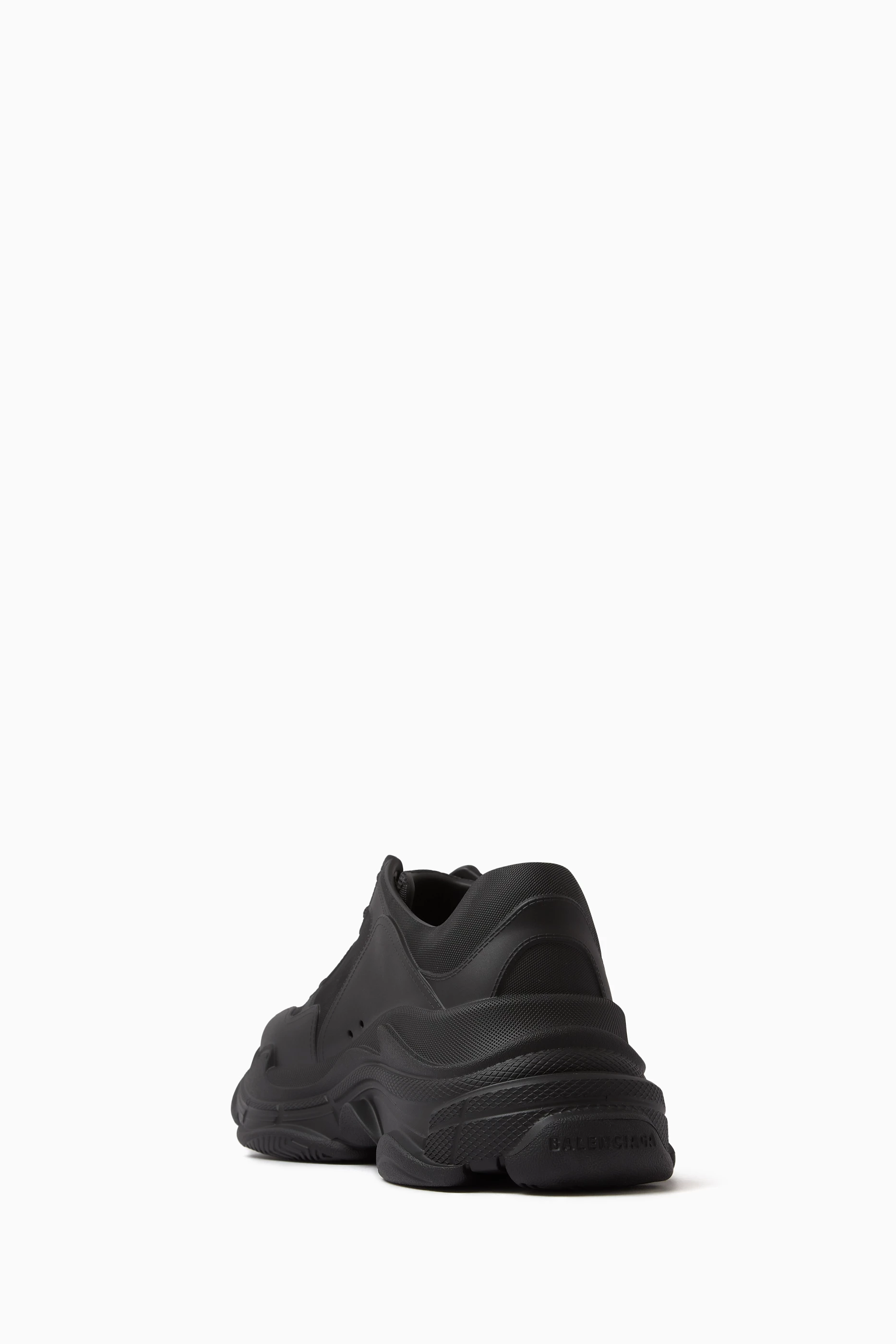 Buy Balenciaga Black Triple S Sneakers in EVA Rubber for Men in