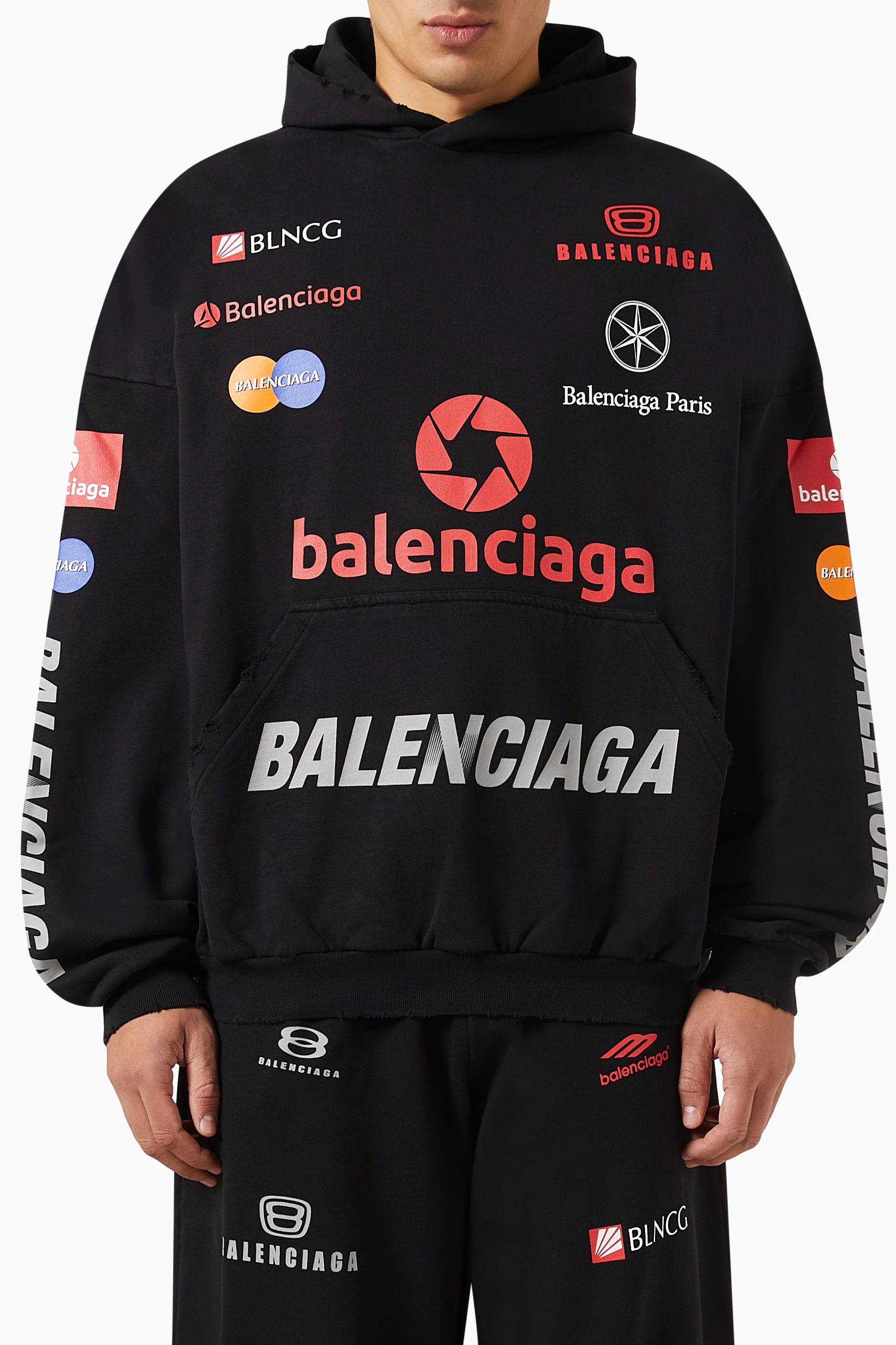Oversized hoodie balenciaga shop