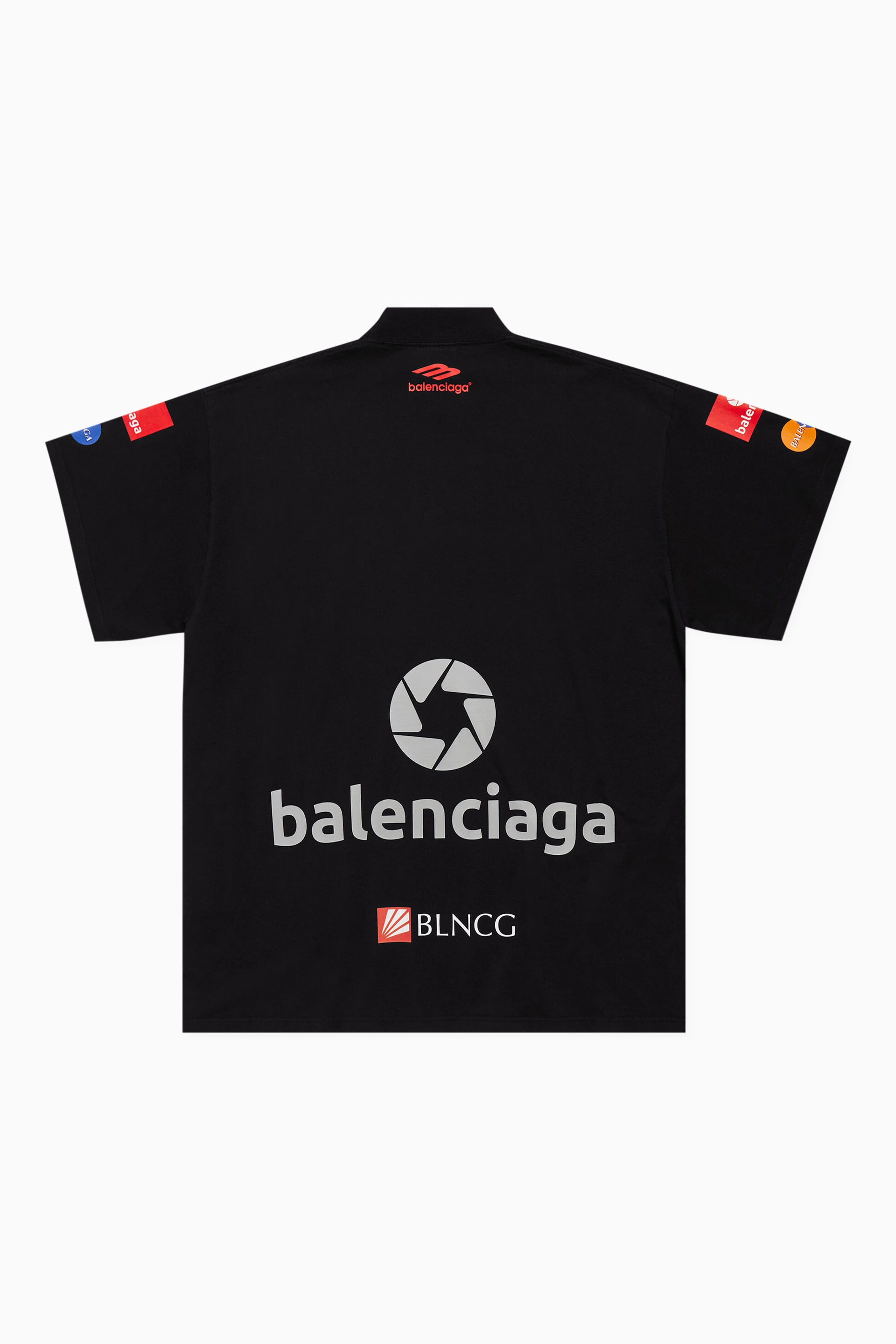 Buy Balenciaga Black Unisex Top League Oversized T shirt in