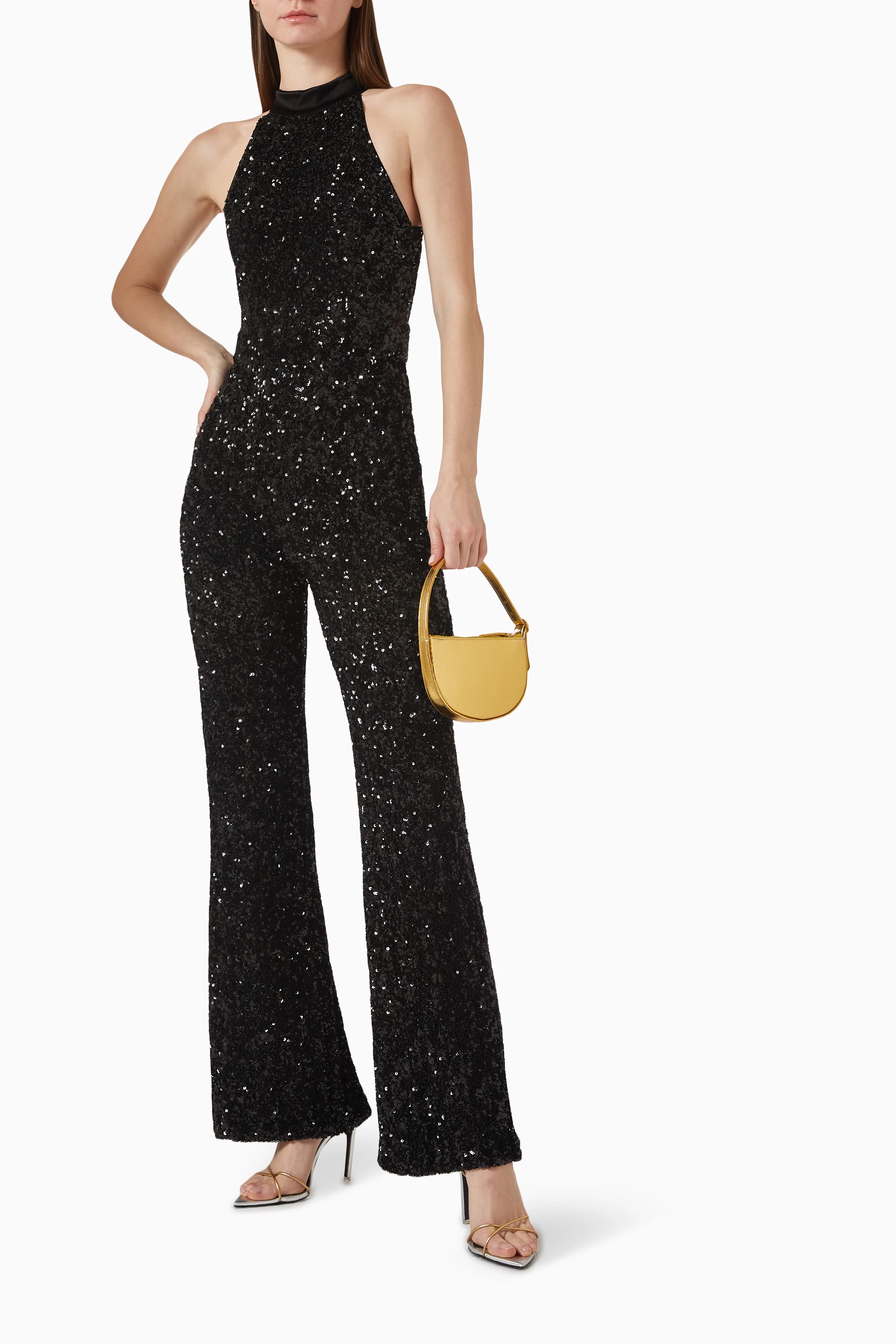 Alice and olivia sequin jumpsuit store