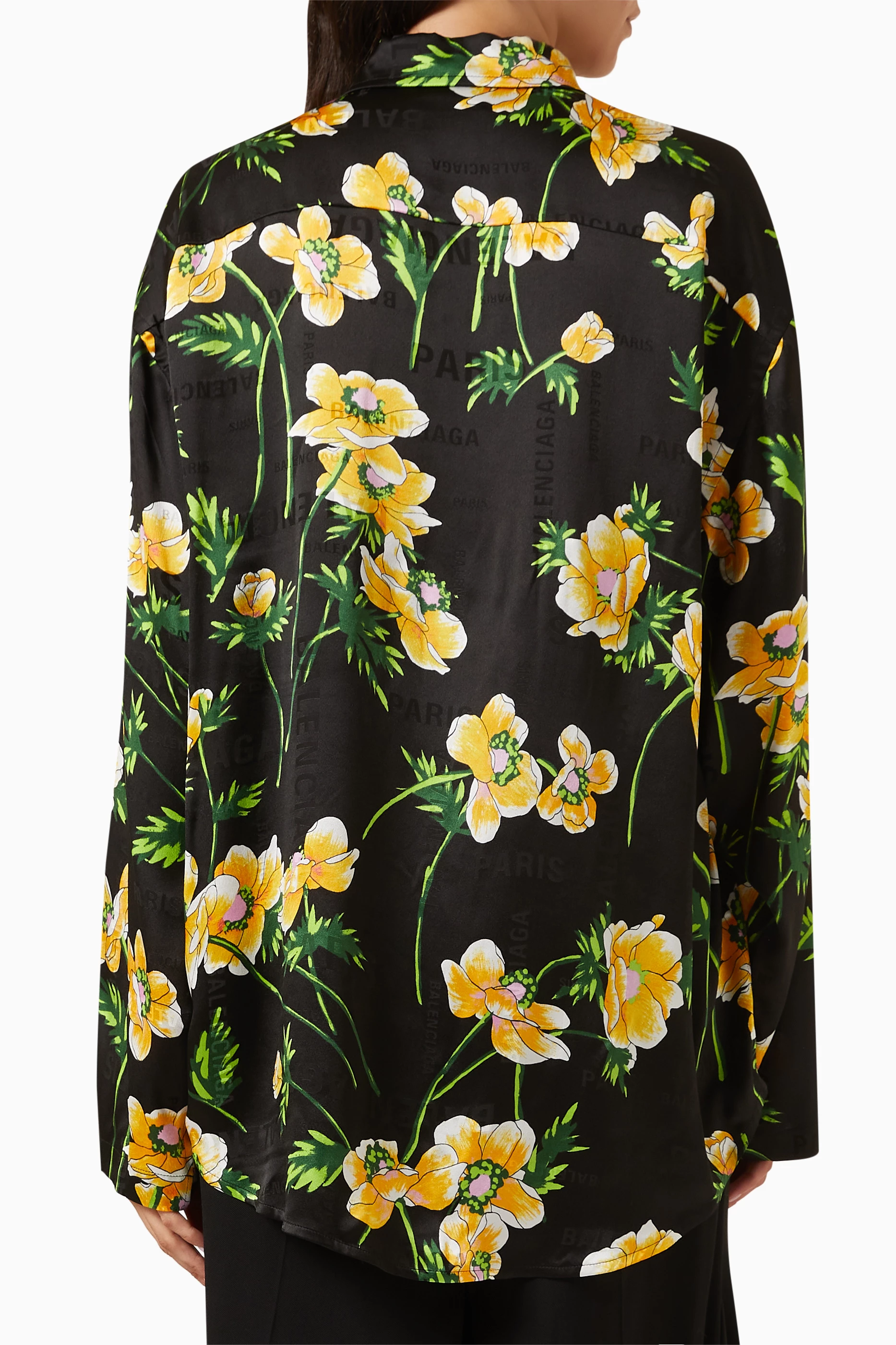 Balenciaga silk shirt sales
