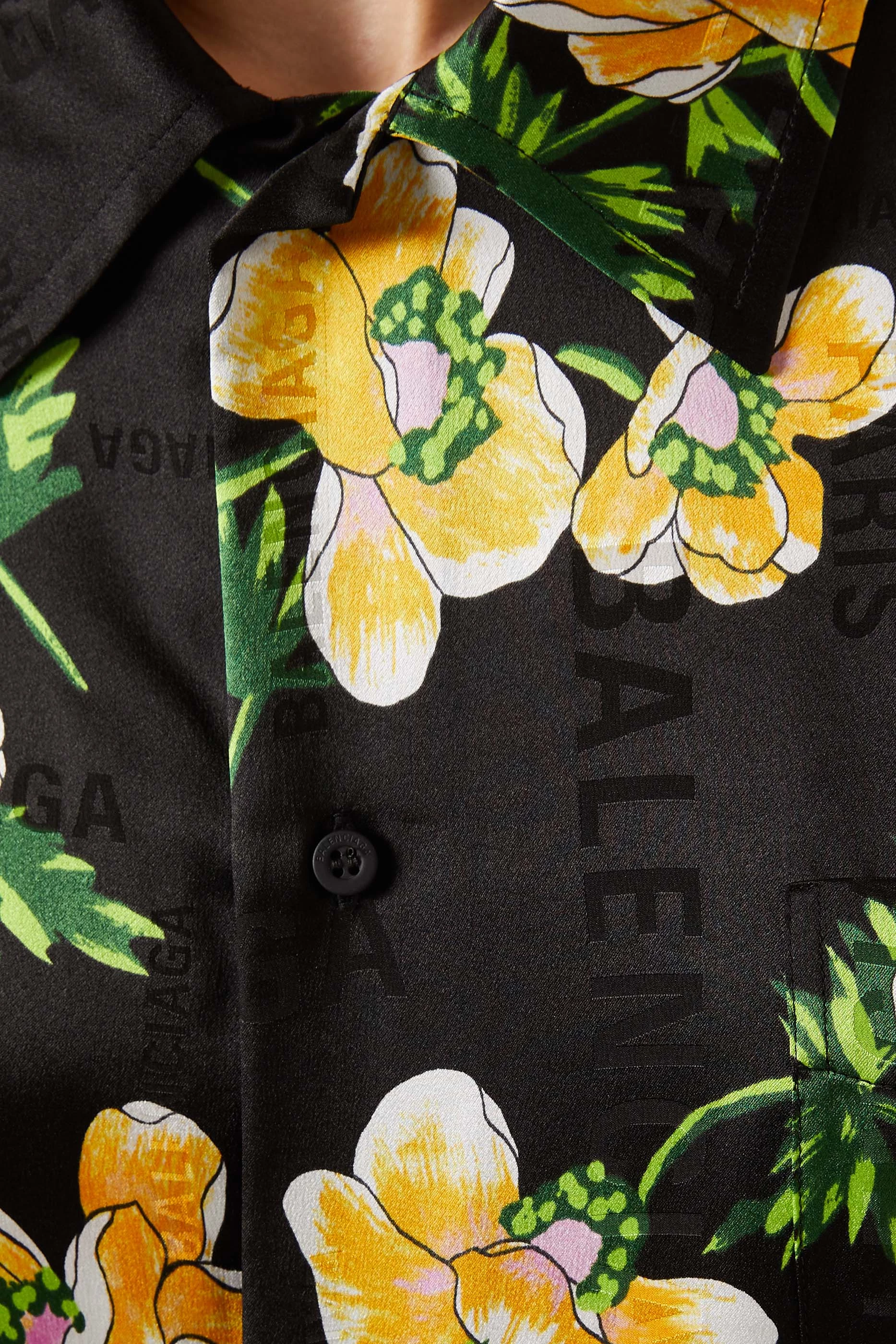 Balenciaga best sale floral shirt