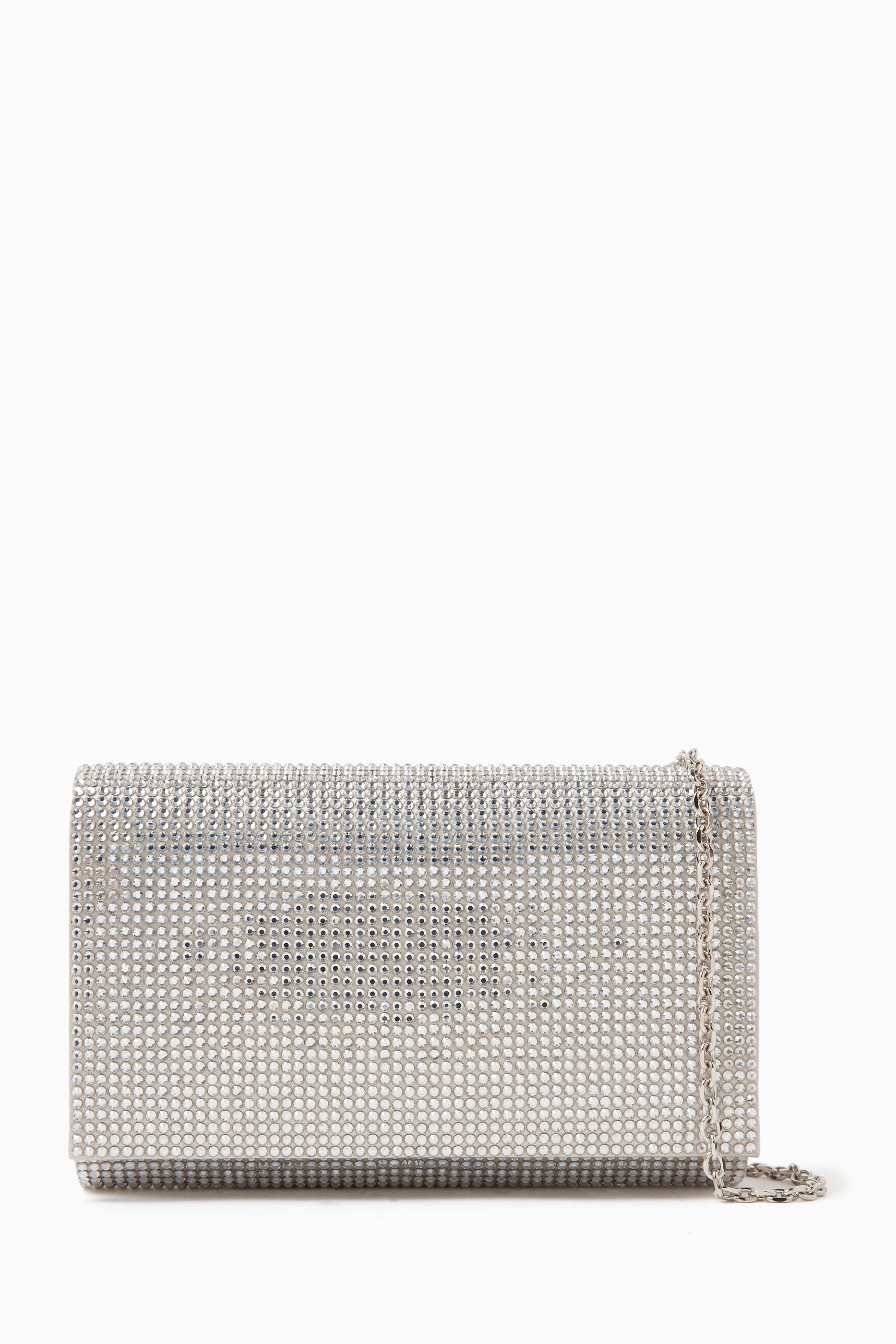 Next grey online clutch bag