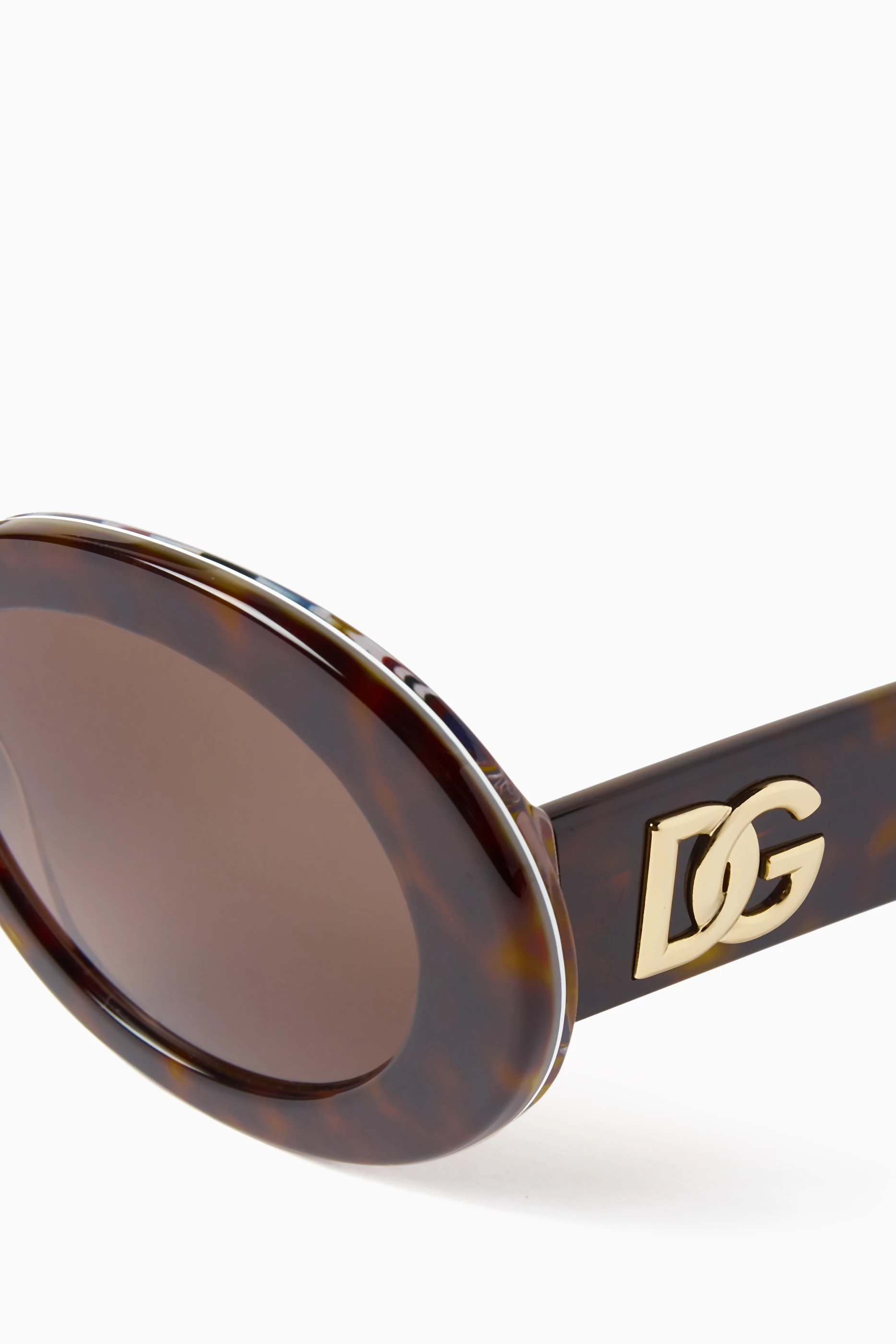 Dolce and gabbana oval sunglasses shop