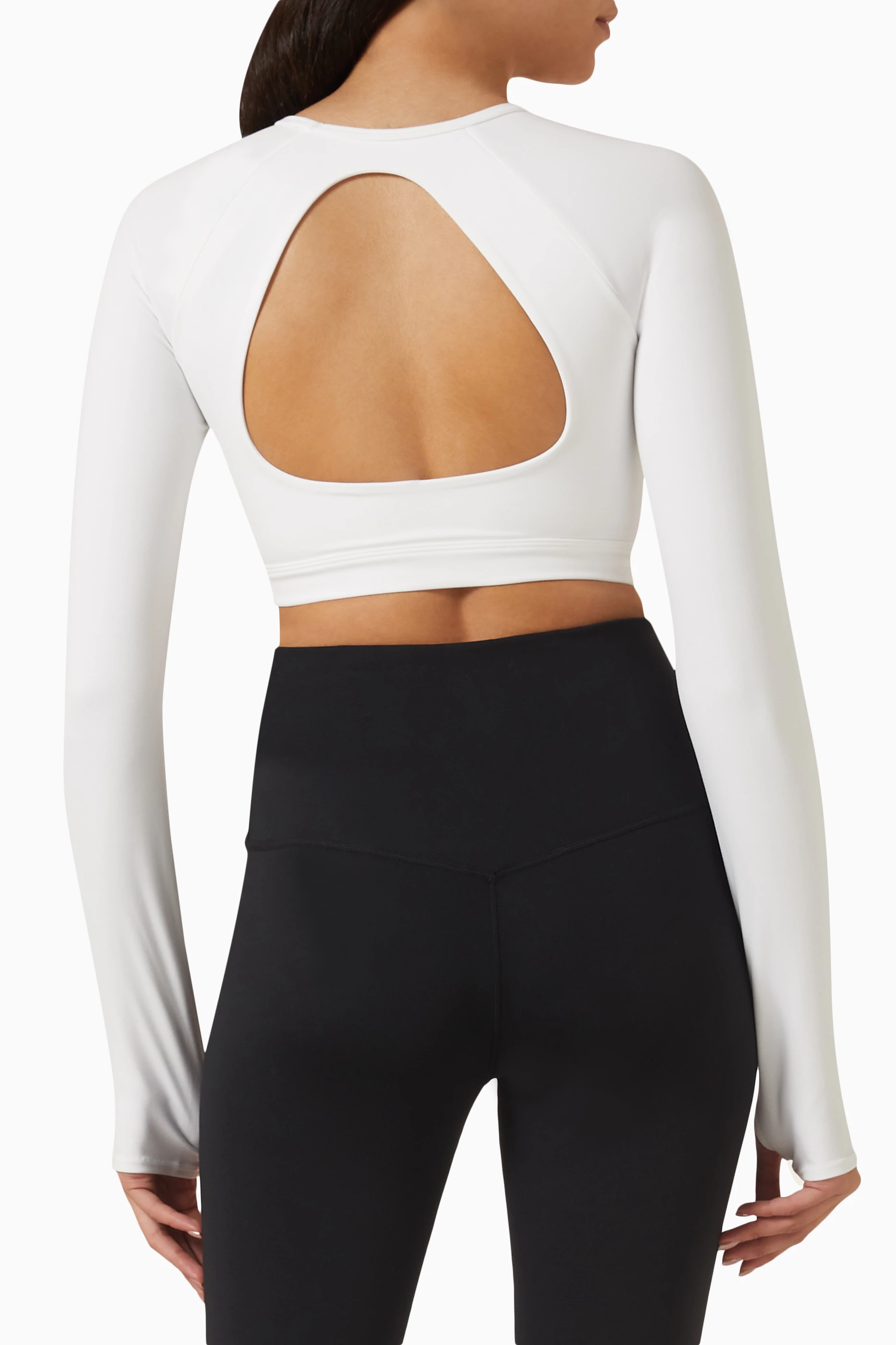 Buy Nike White Padded Sports Bra Crop Top for Women in UAE