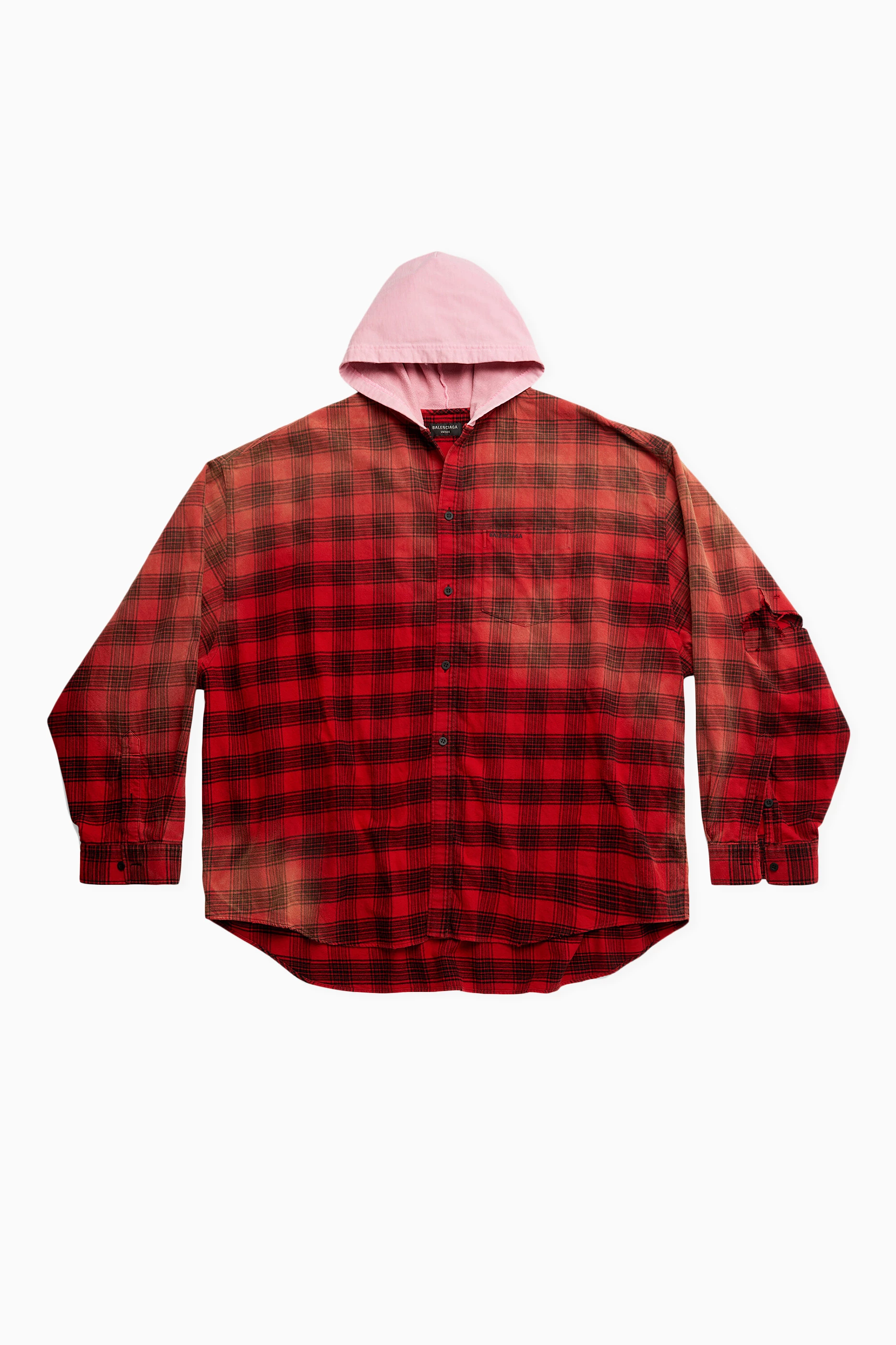 balenciaga oversized flannel