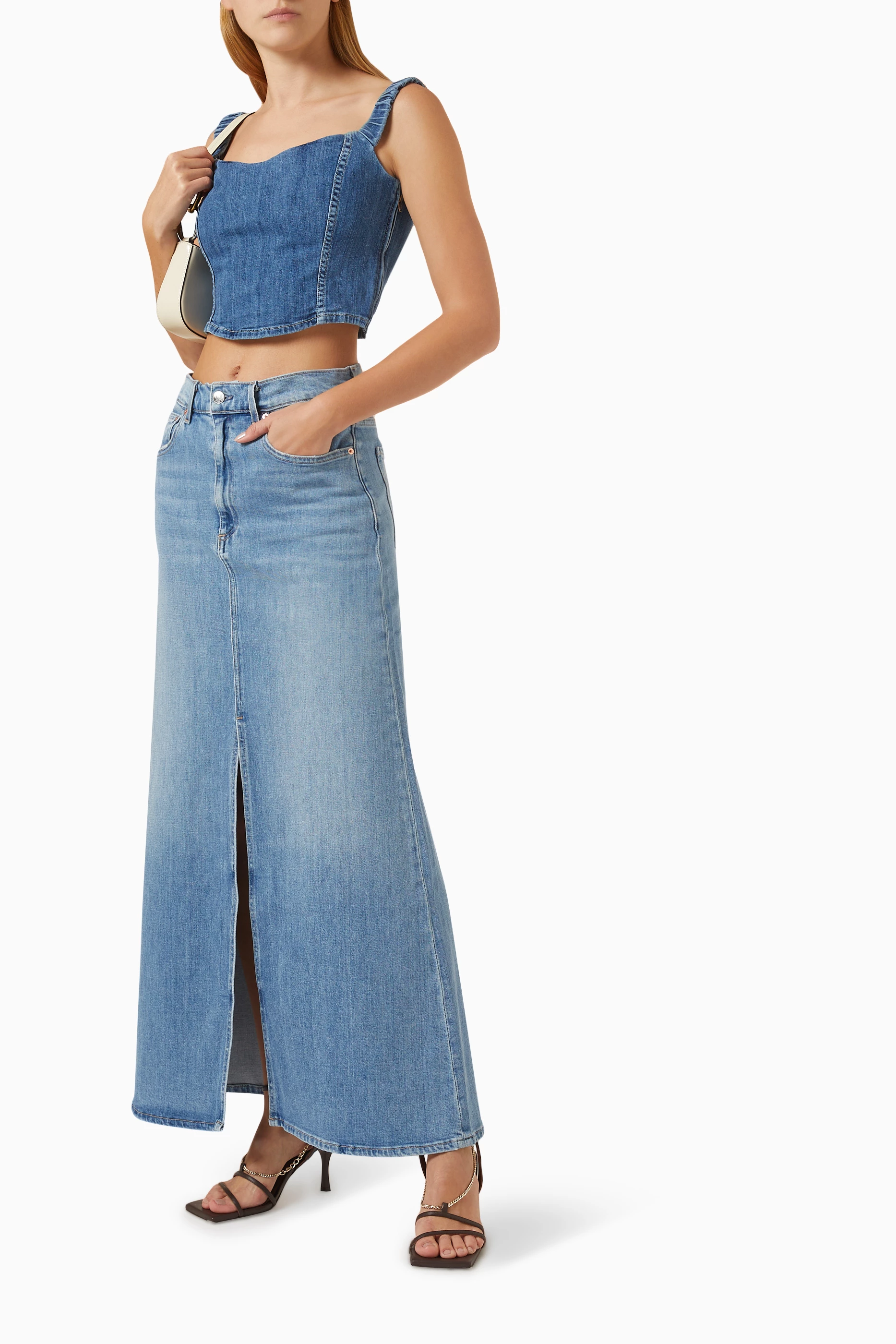 Overall skirt maxi outlet