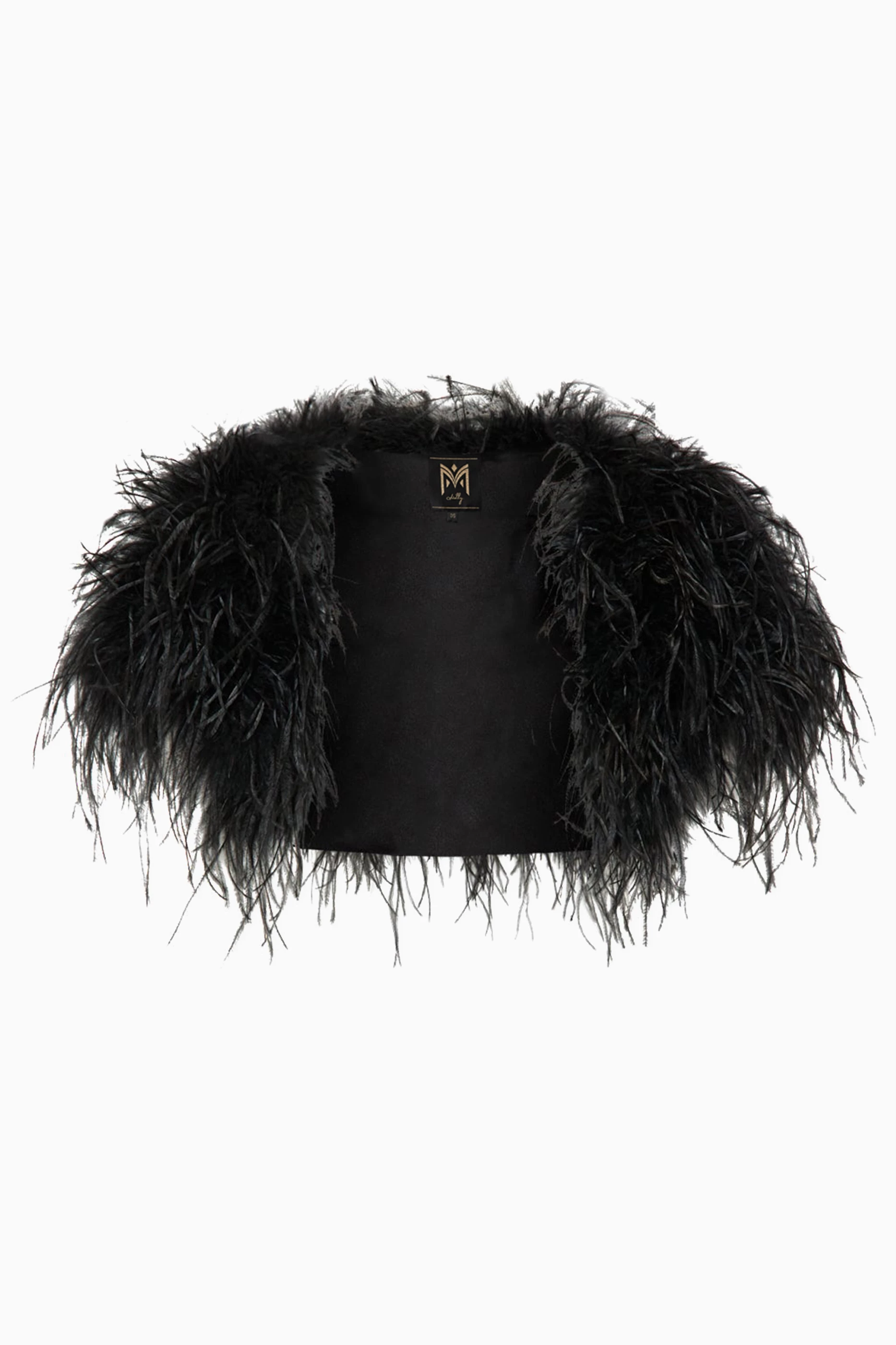 Ostrich feather new arrivals bolero jacket
