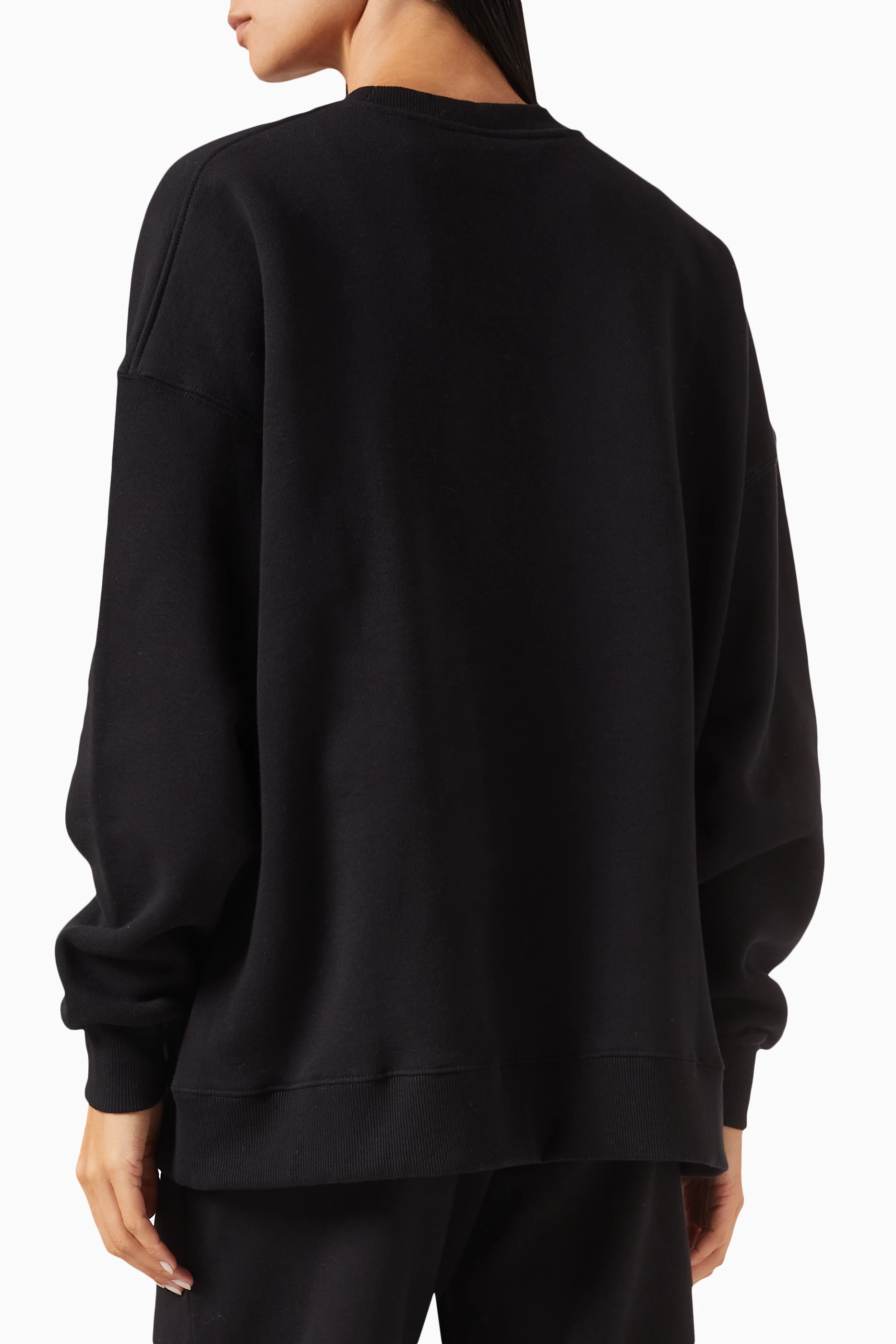 Buy Rotate Birger Christensen Black Iris Logo Crewneck Sweatshirt