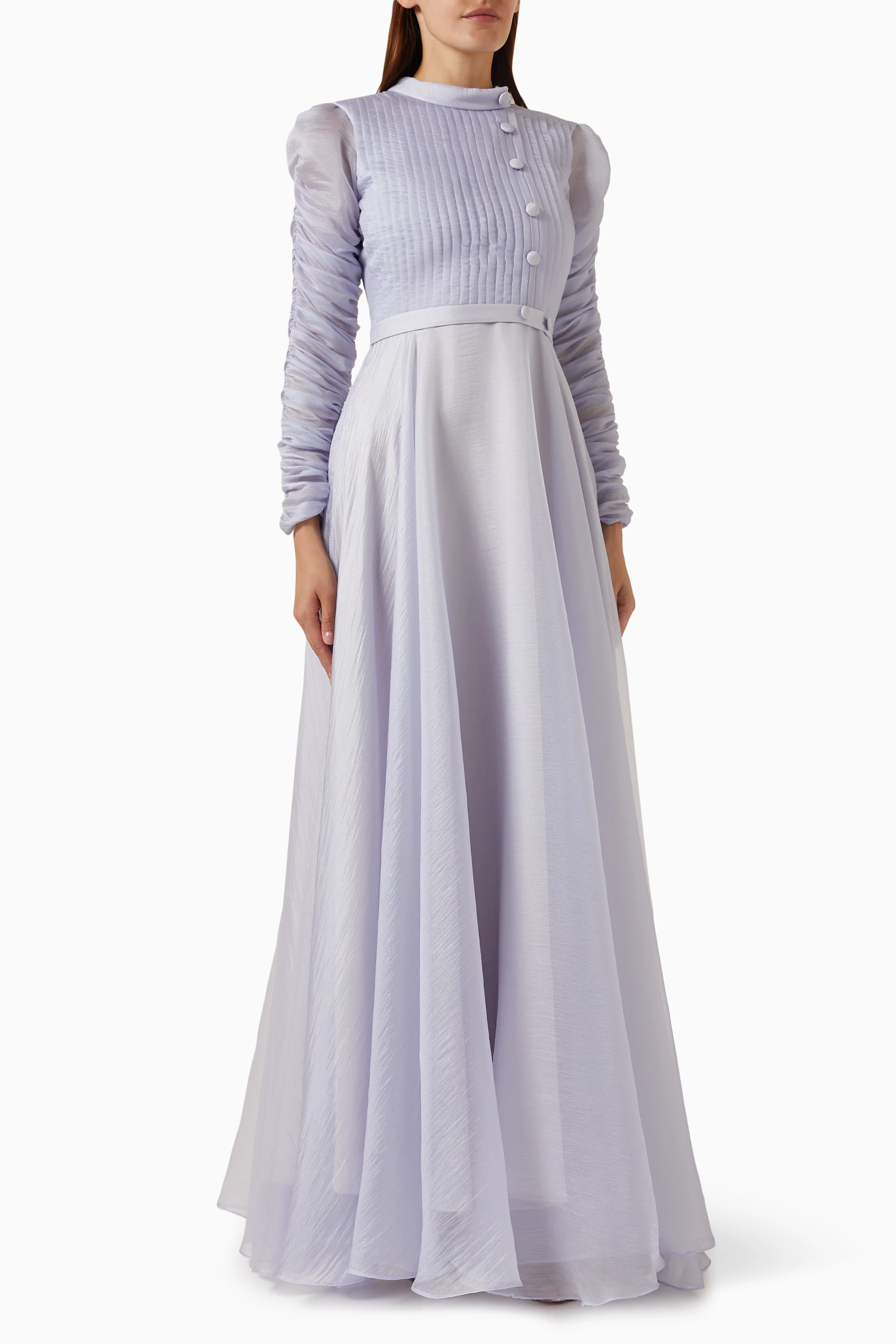 Organza top maxi dress