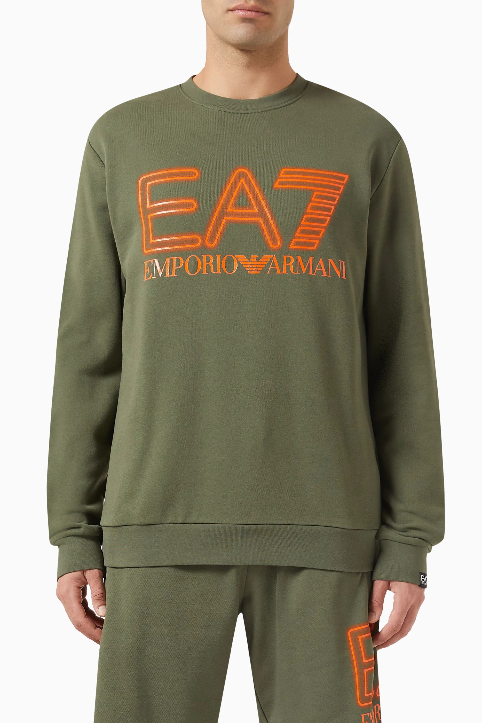 Armani green sweatshirt sales