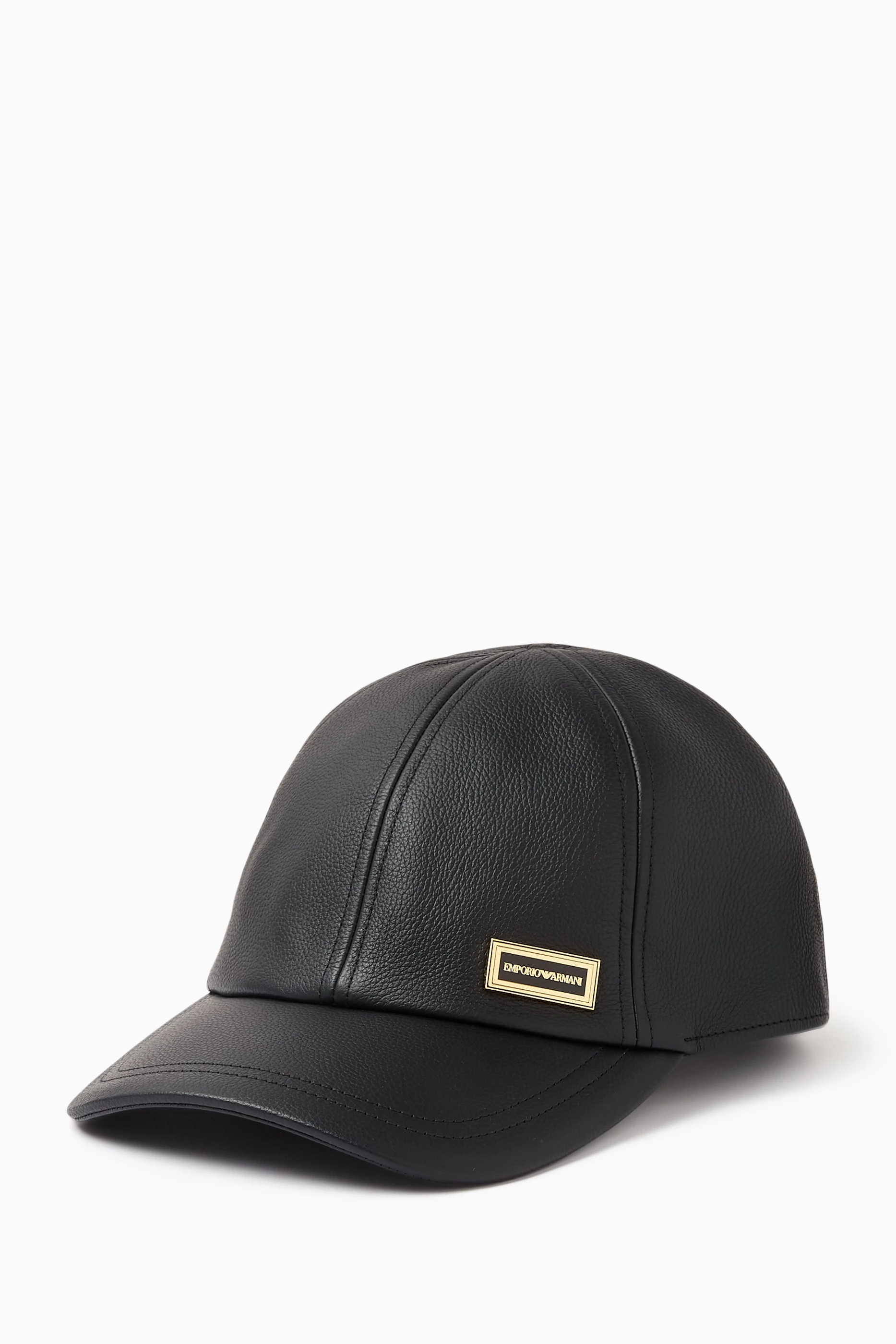 Armani 2025 leather cap
