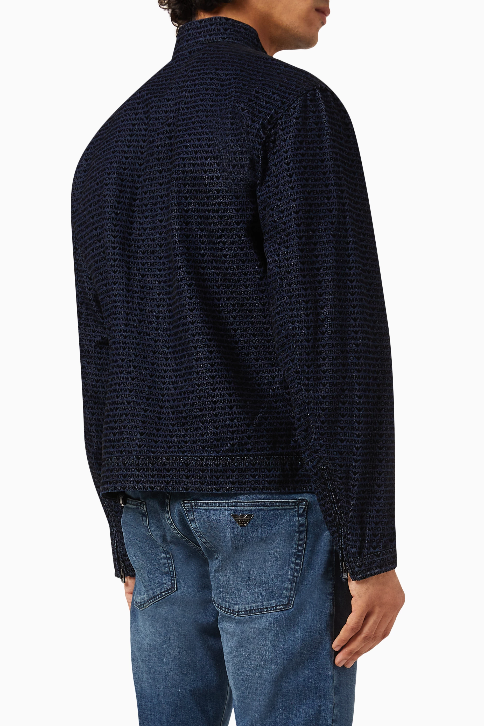Emporio armani denim jacket hot sale