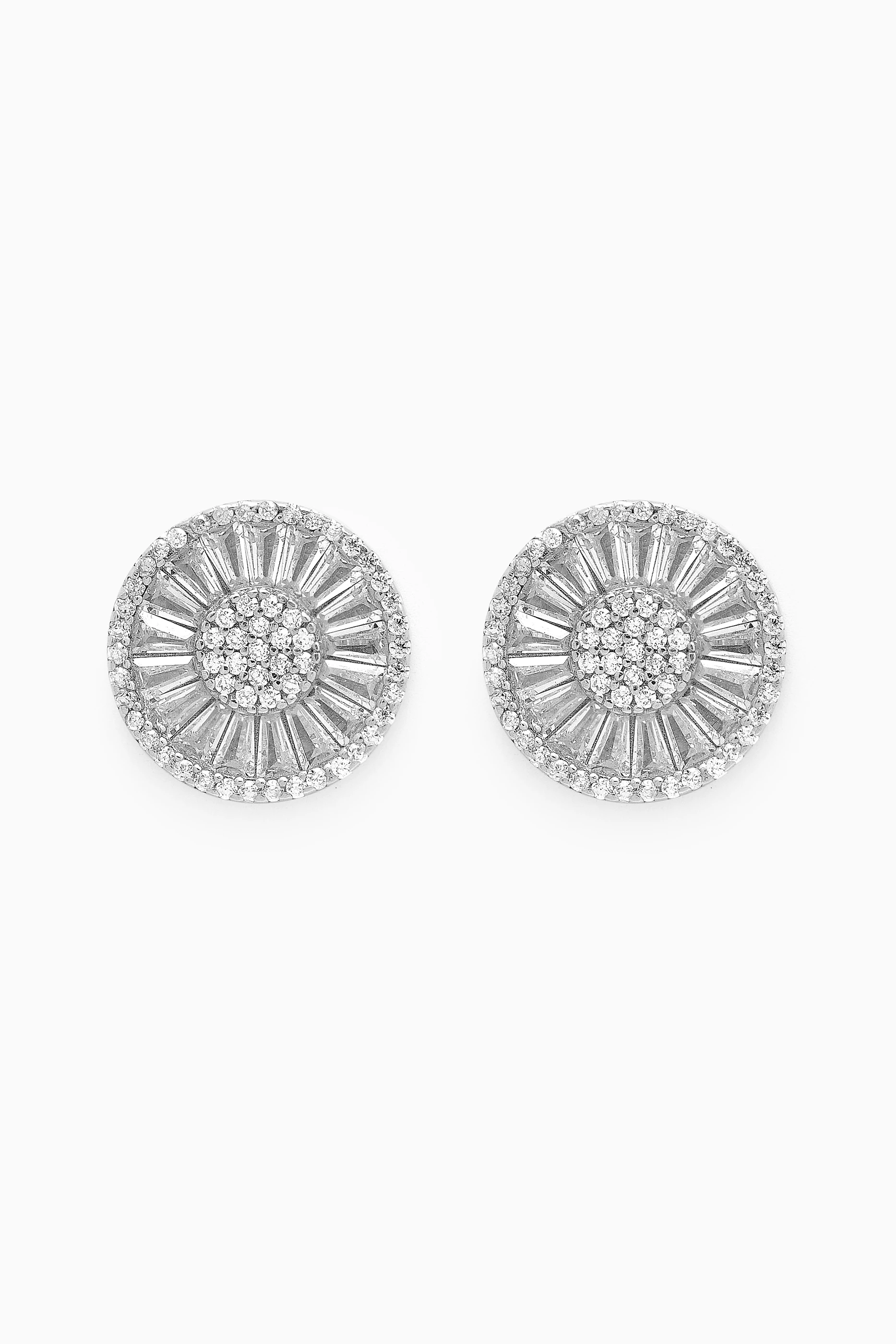 Buy KHAILO SILVER Silver Stone Stud Earrings in Sterling Silver