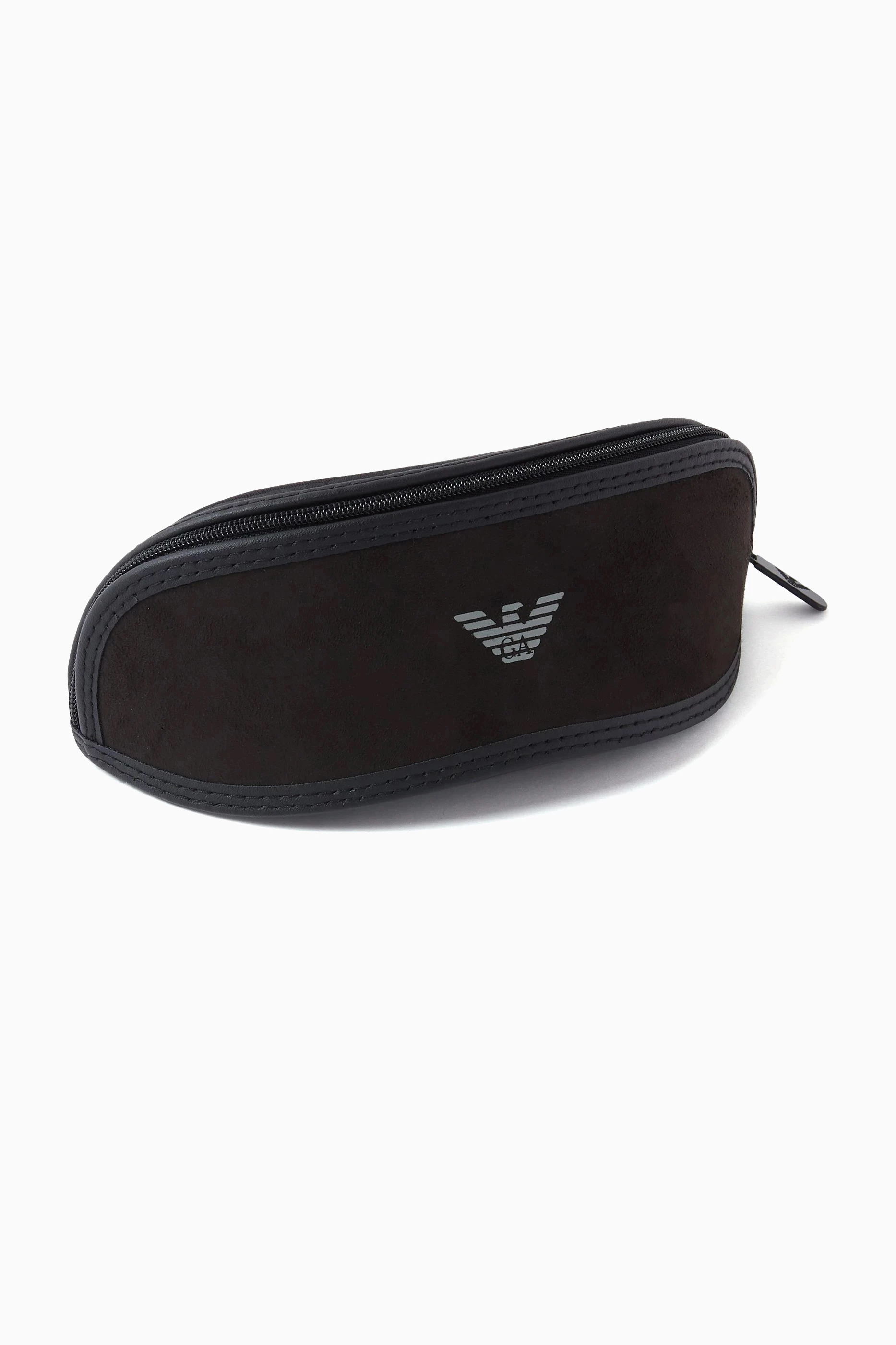 Buy Emporio Armani Grey Round Sunglasses in Metal for Women in UAE