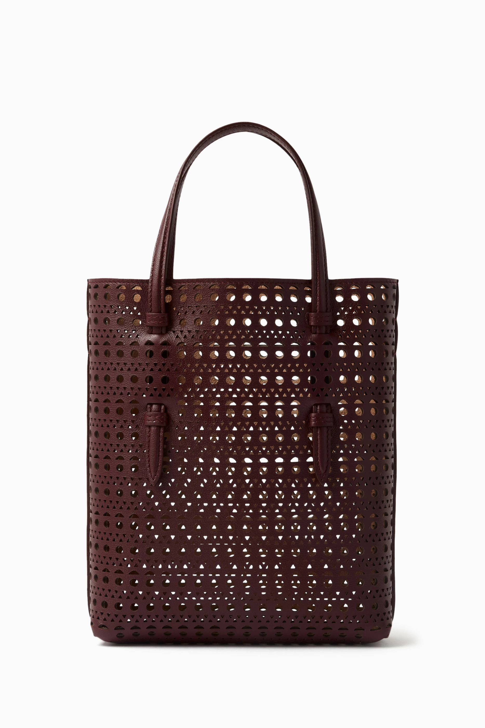 Alaia croc embossed top vienne tote bag