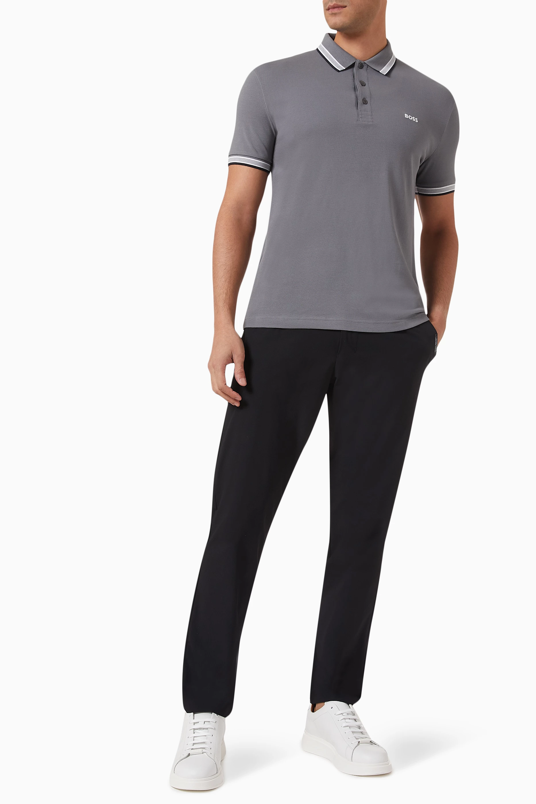 Grey shop polo tshirt