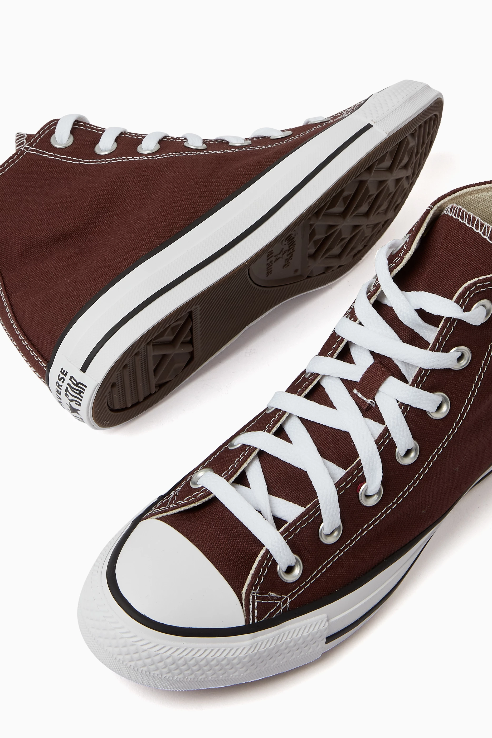 Chocolate converse high hot sale tops