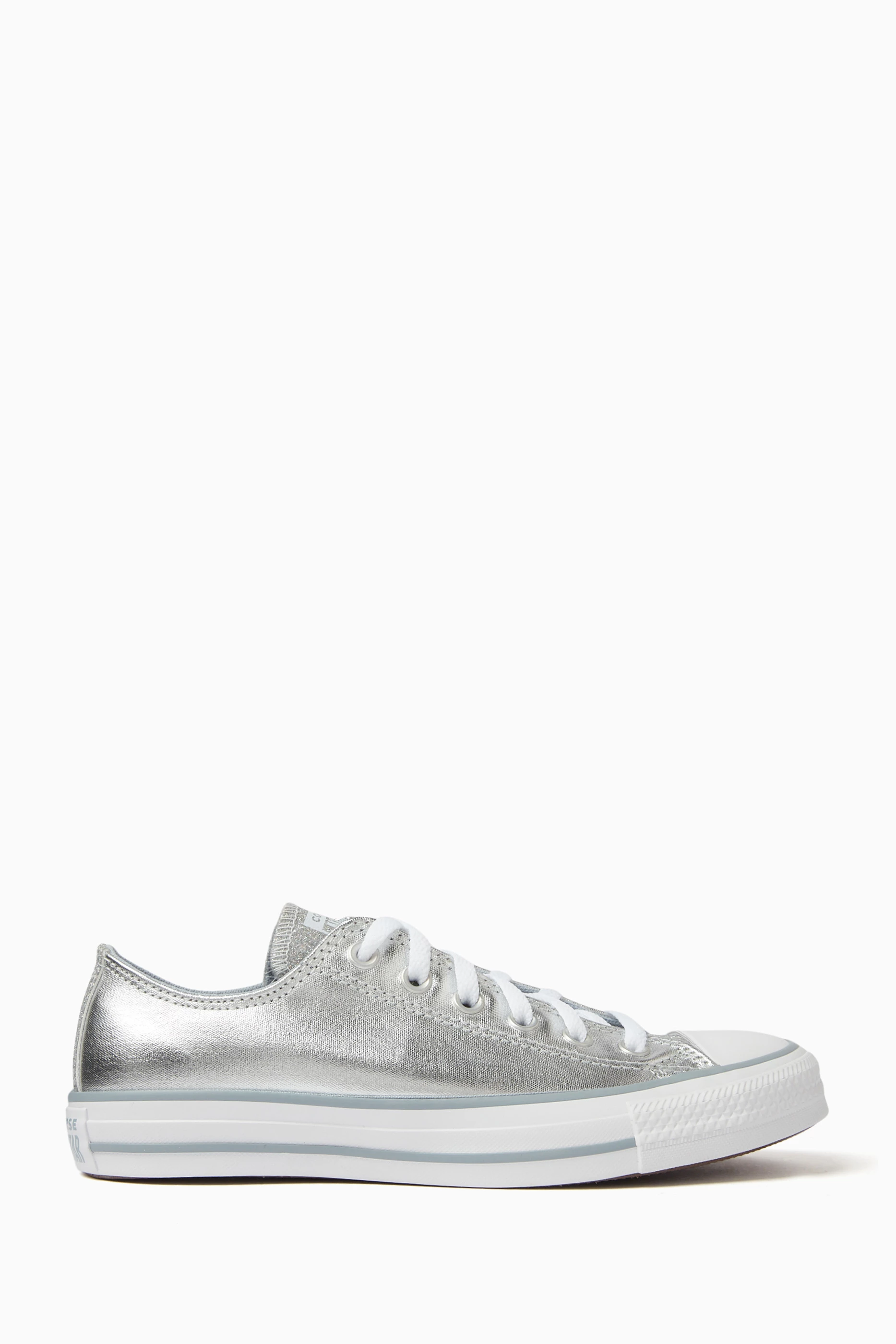 Converse all star silver store