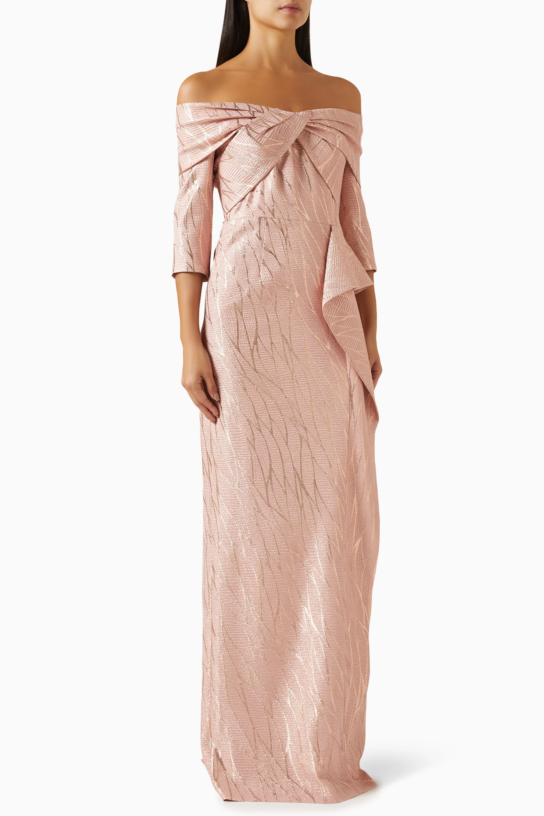 Teri jon hot sale gold gown