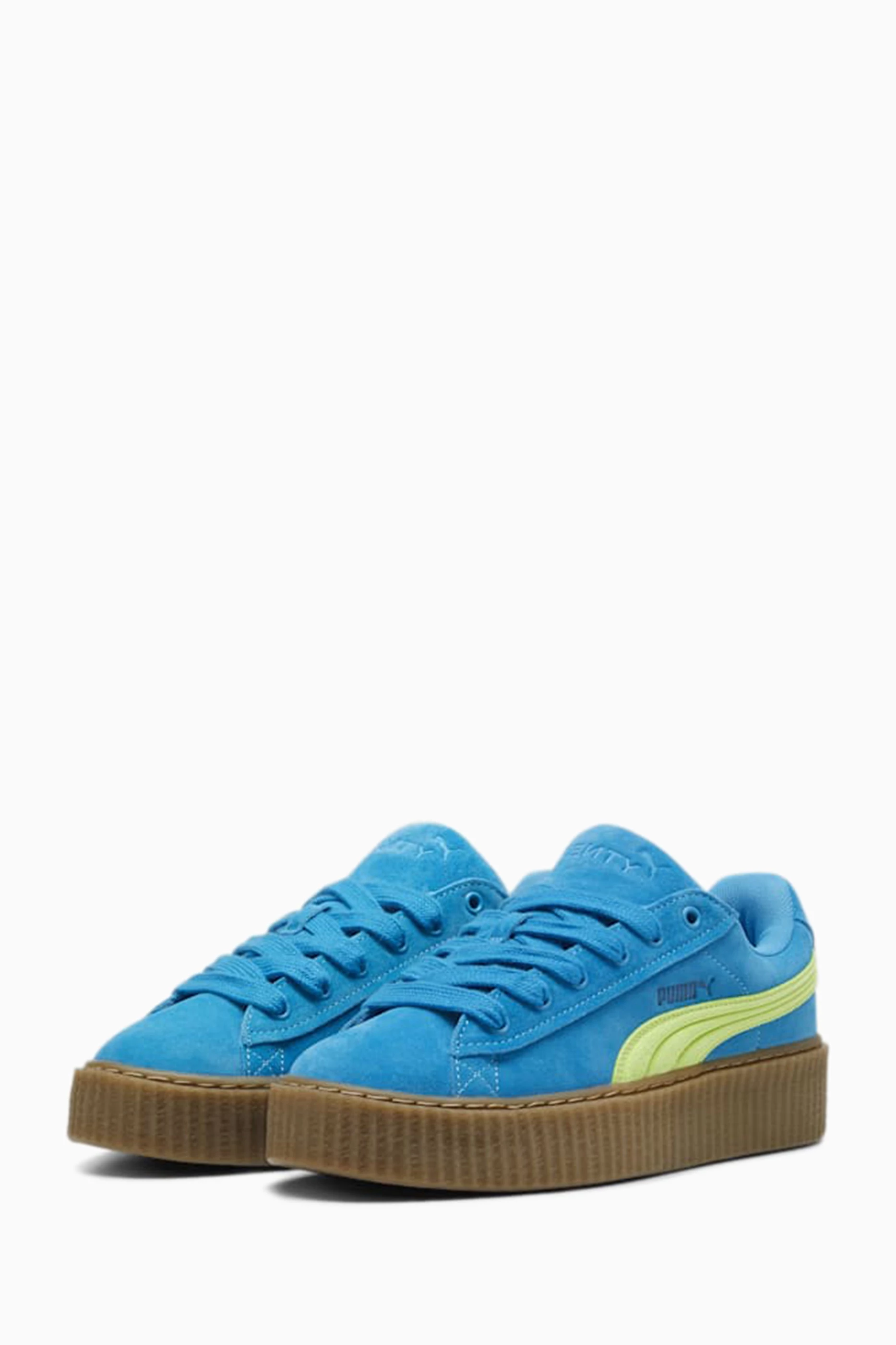 Buy Puma Blue x Fenty Creeper Phatty Low top Sneakers in Suede for