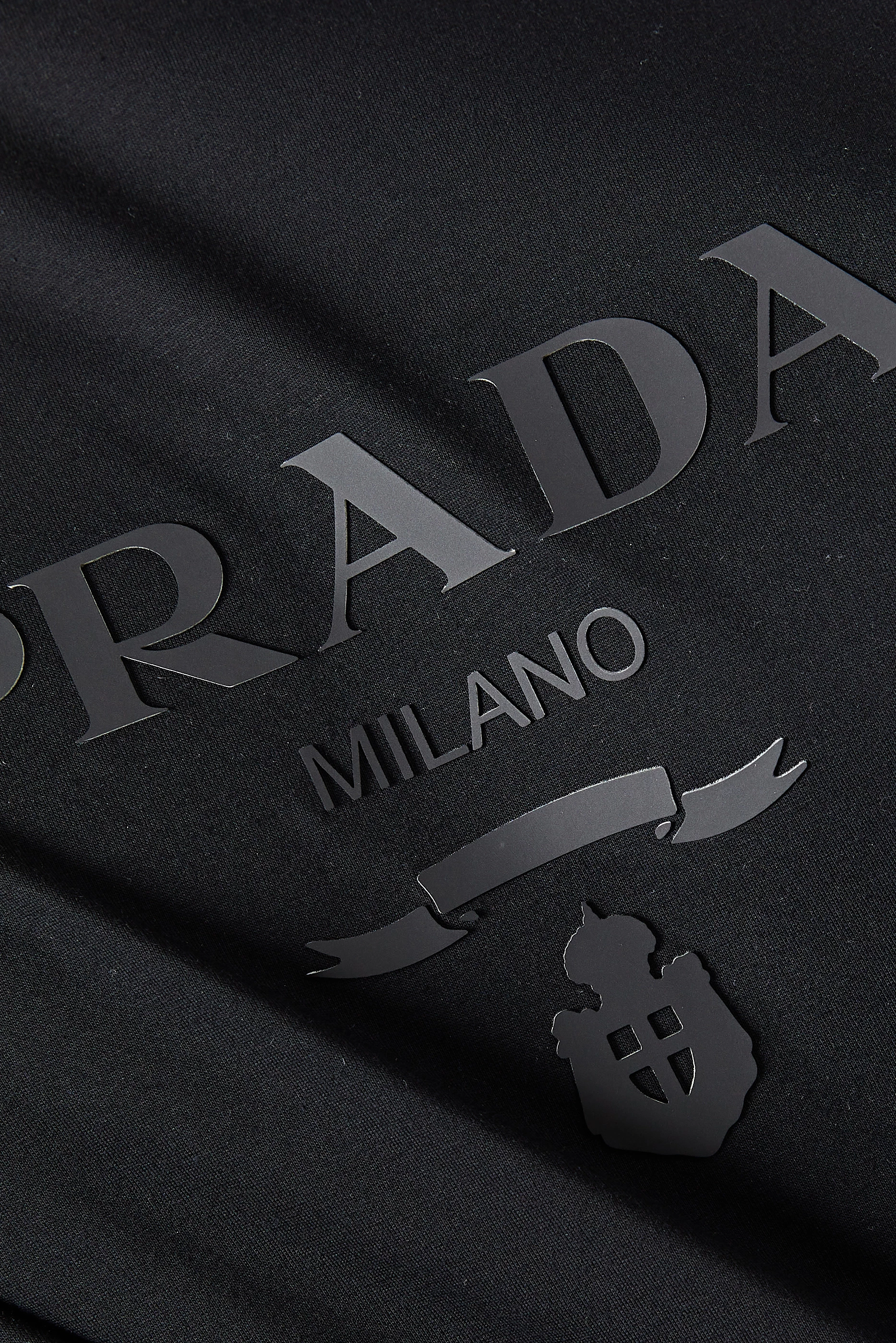 Prada Prada Milano Silicone Logo T-shirt White