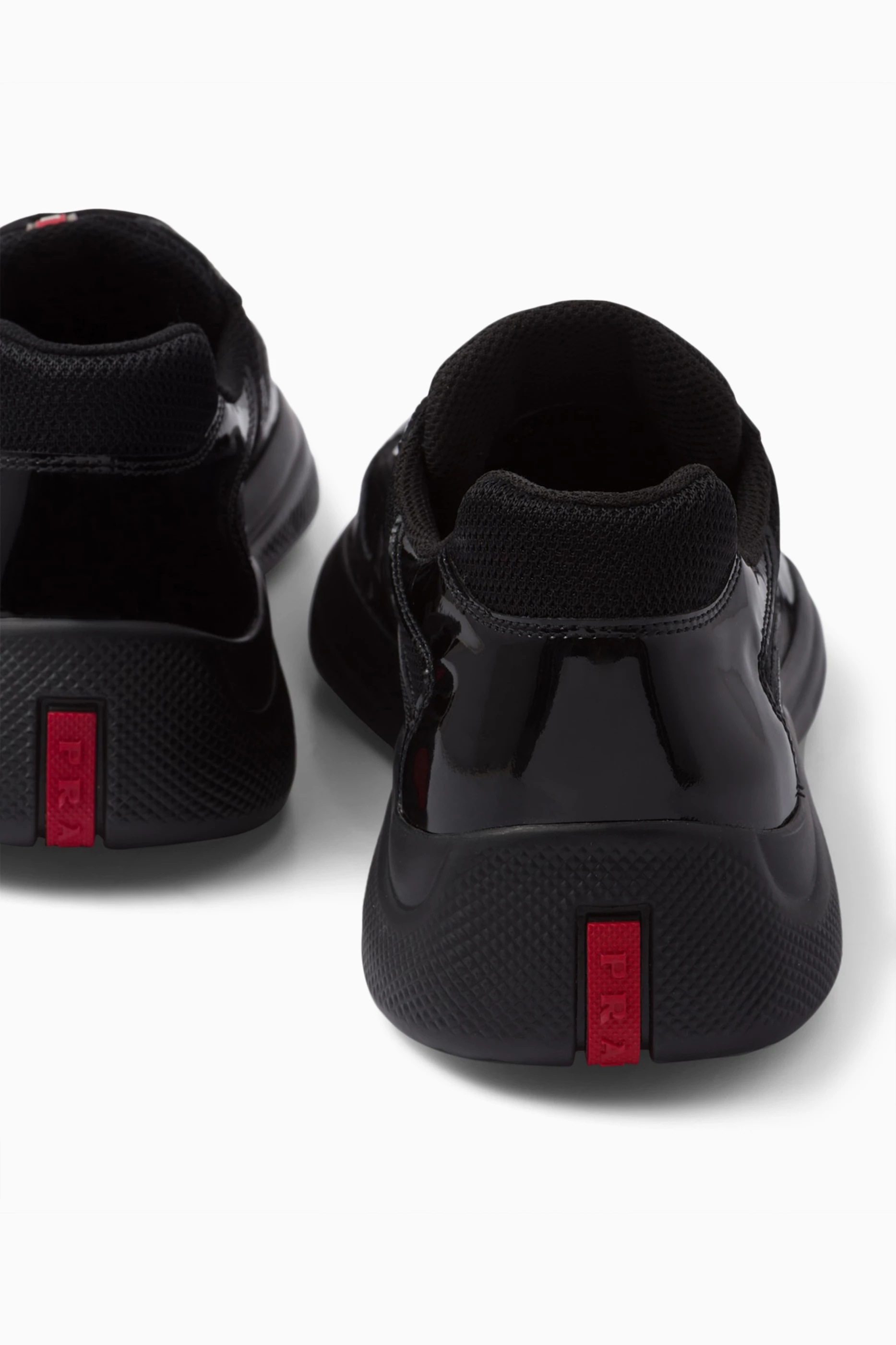 Prada americas cup patent leather sneakers hotsell