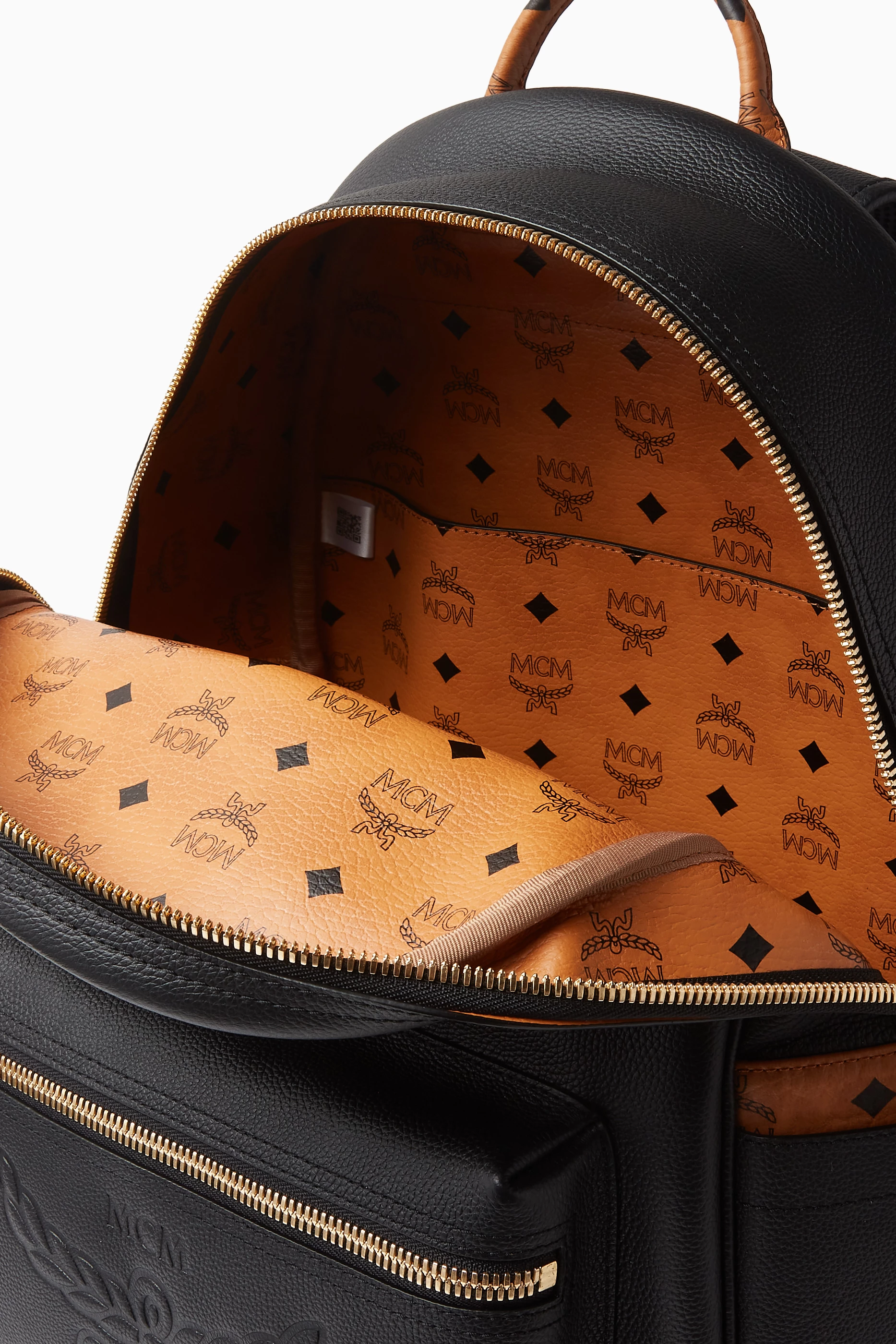 Buy MCM Black Medium Stark Backpack in Leather for UNISEX in UAE