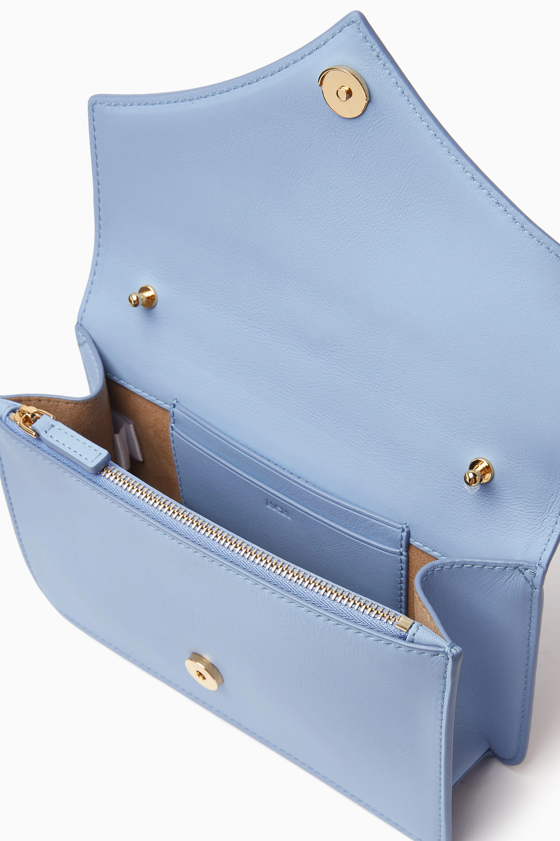 Buy MCM Blue Diamond Crossbody Bag in Leather for Women in UAE