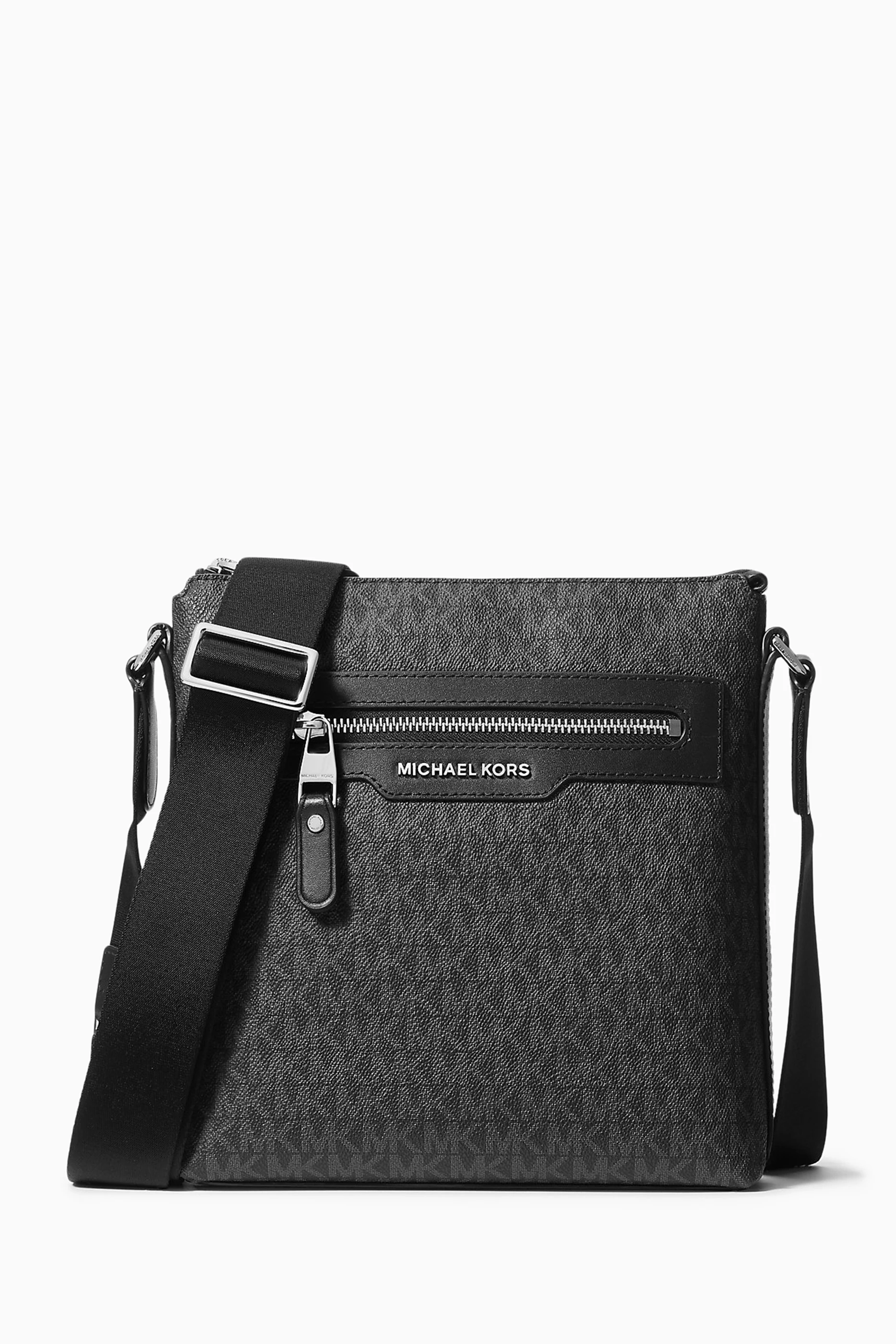 Michael kors store black crossbody strap