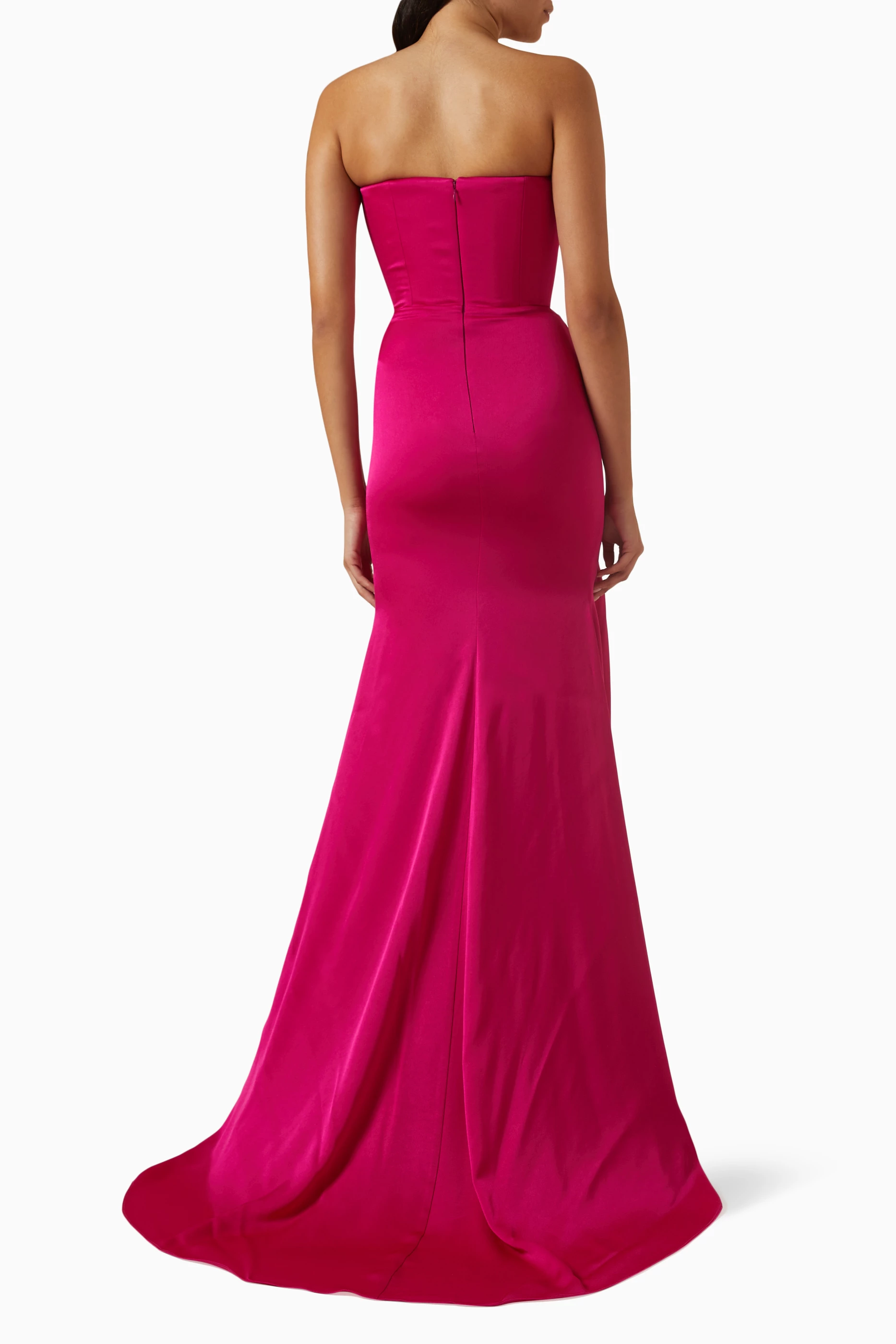 Pink strapless dress new arrivals