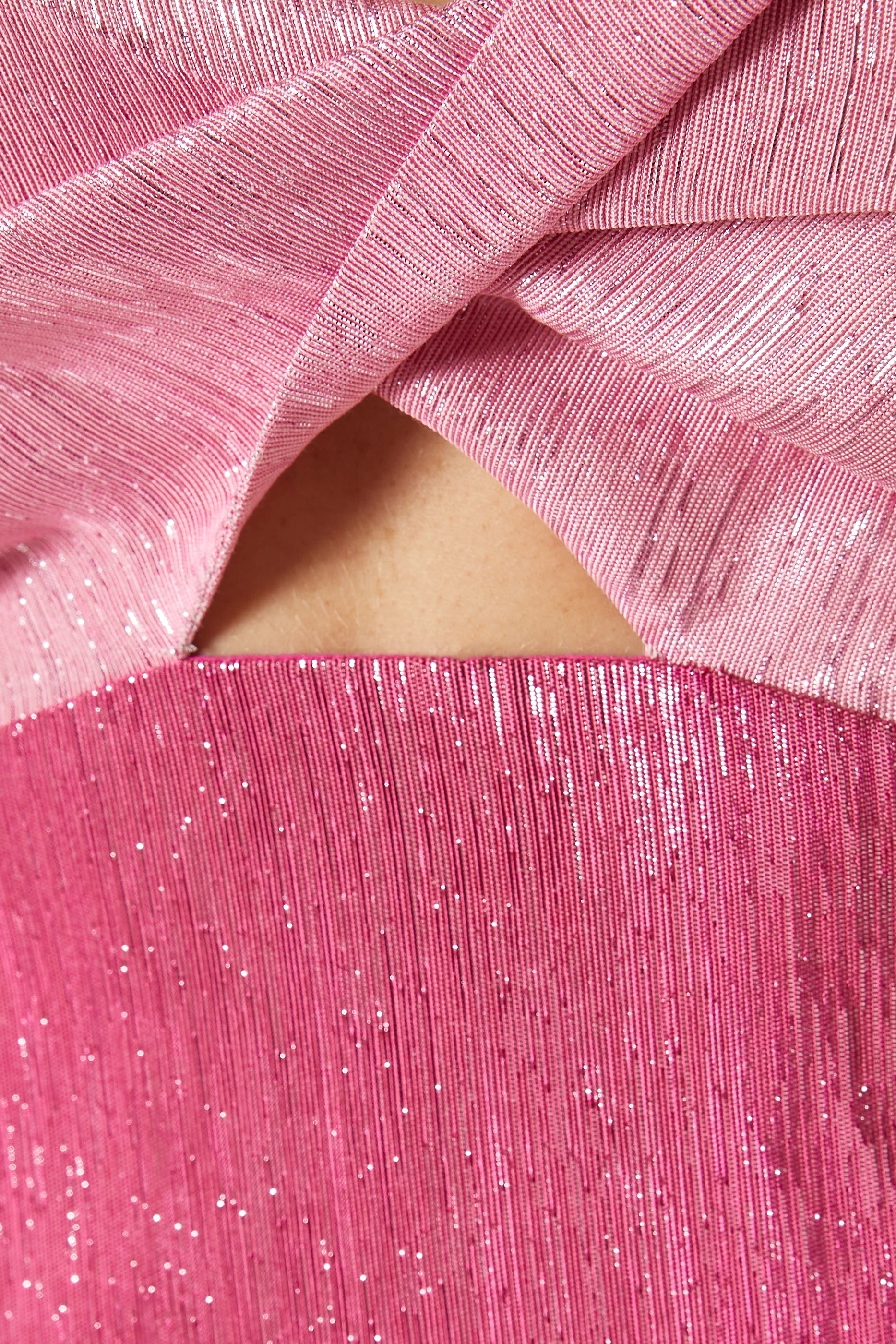 Topshop pink new arrivals plisse dress
